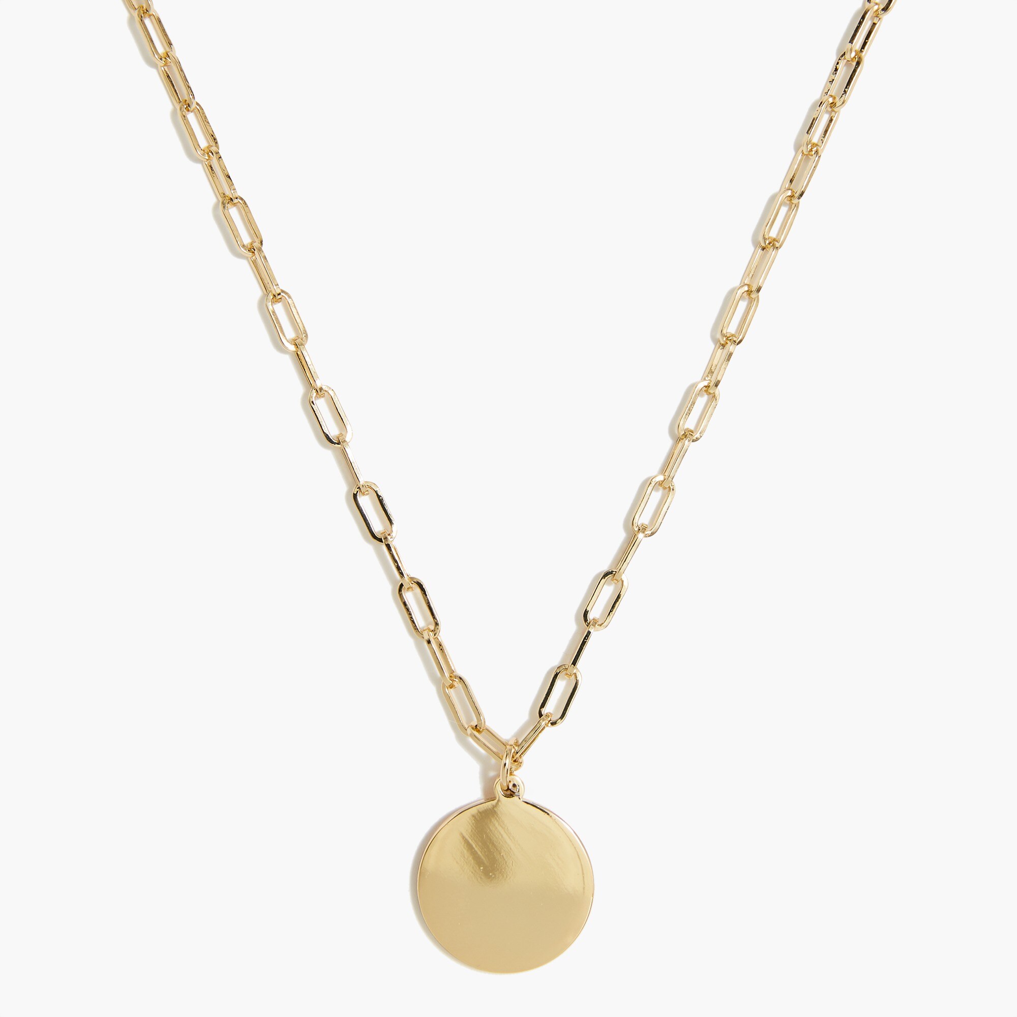 Coin pendant necklace