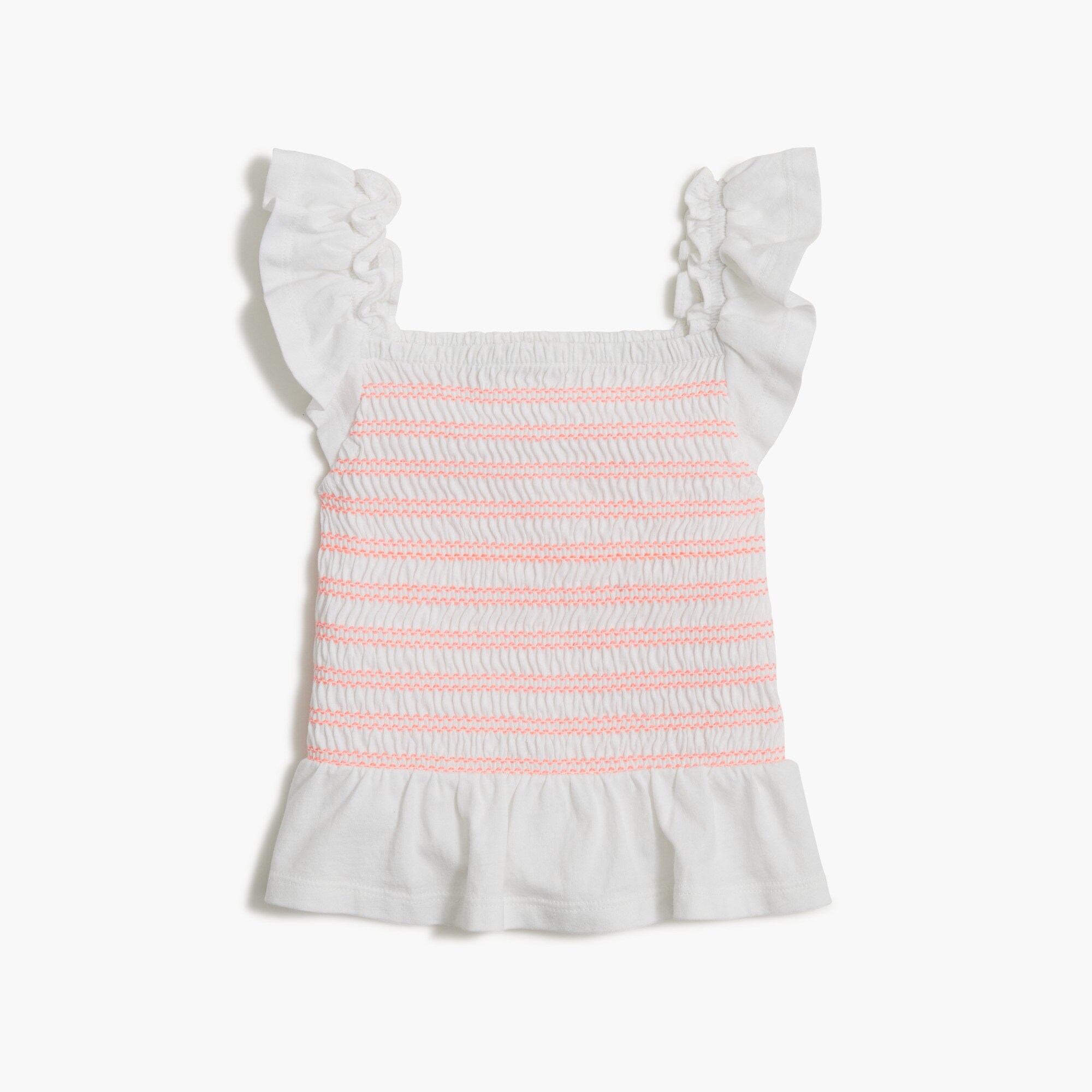 girls' smocked ruffle top for girls