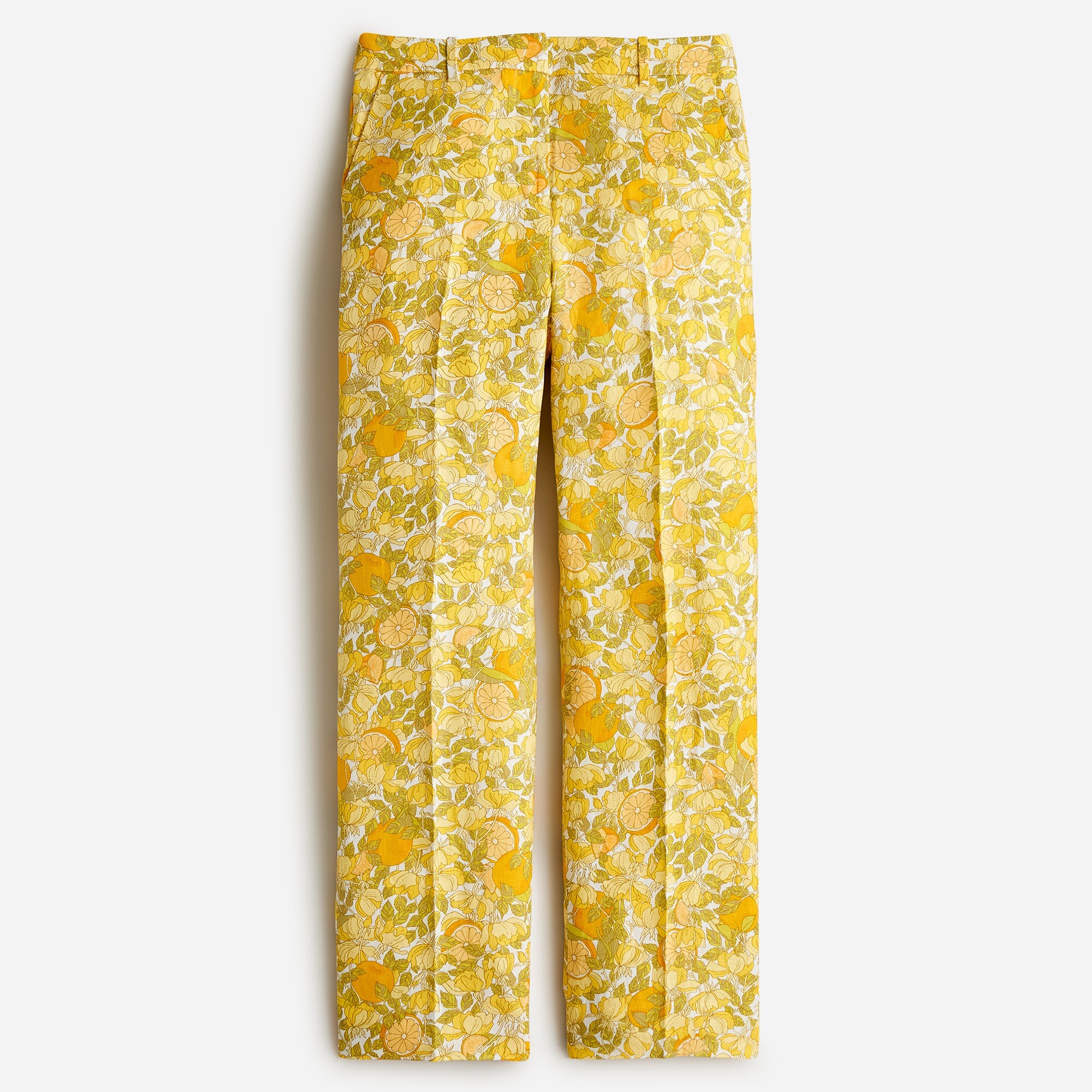 Ingrid linen pant in limone print