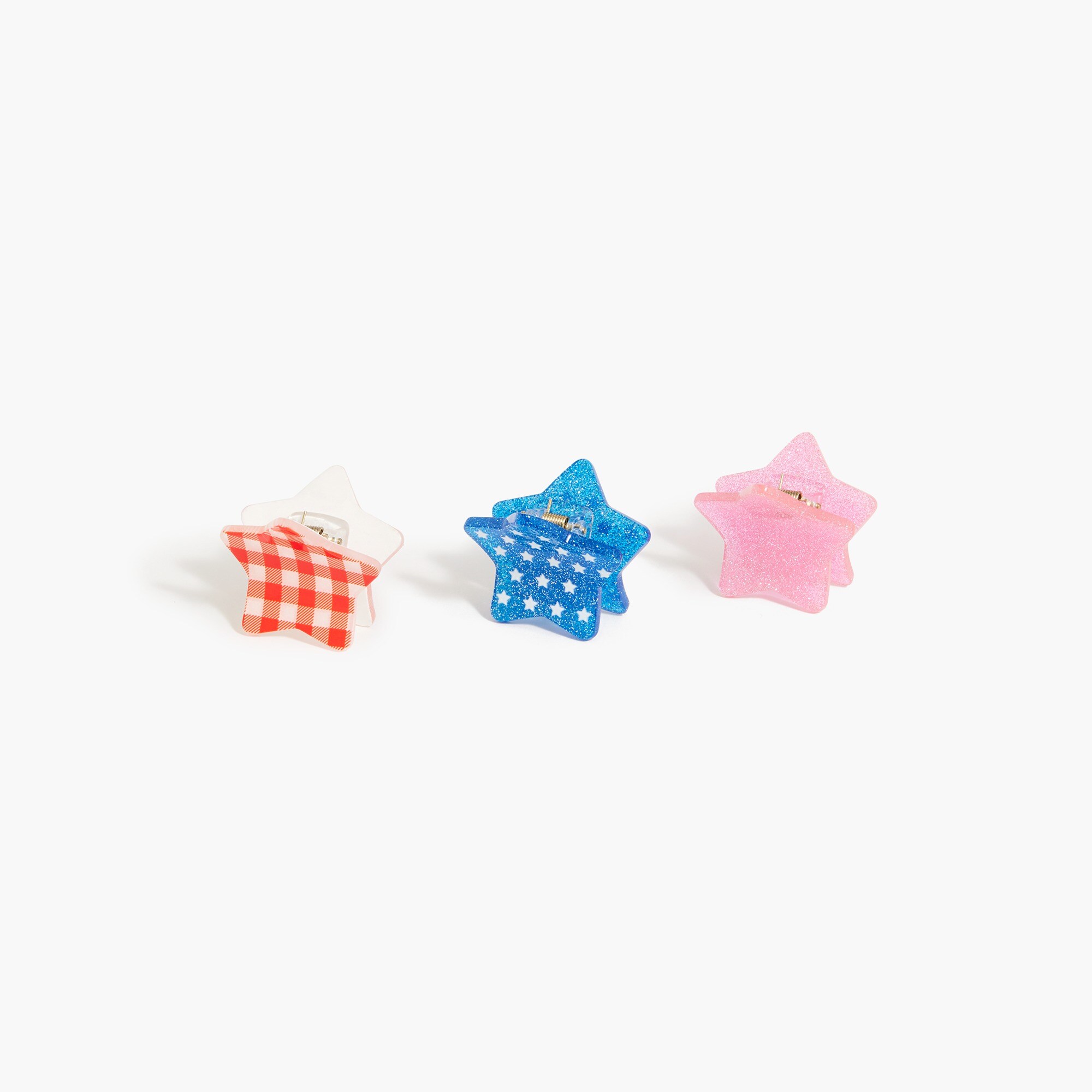 Girls' star hair clips set
