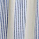 Linen-blend striped mini dress IVORY BRILLIANT BLUE factory: linen-blend striped mini dress for women