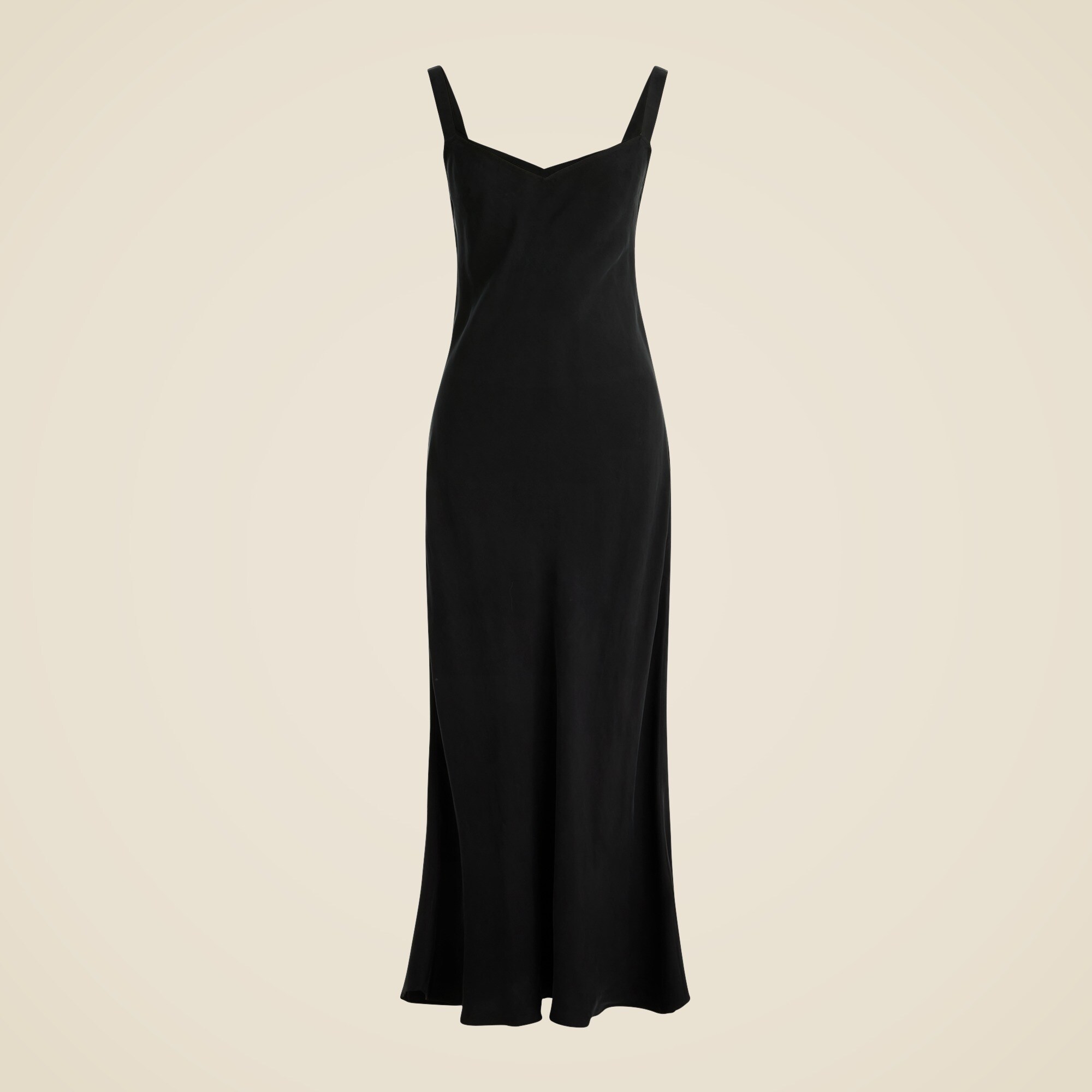 Gwyneth V-neck slip dress in cupro blend