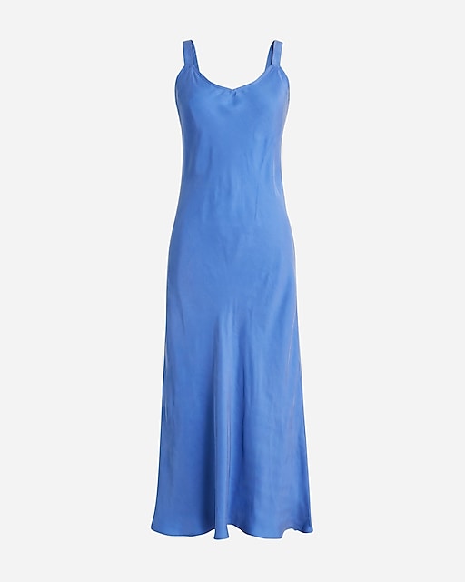 womens Gwyneth V-neck slip dress in cupro blend