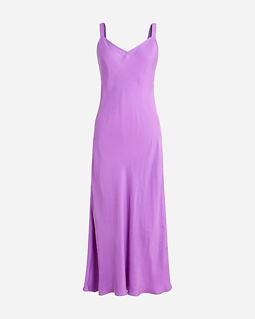  Gwyneth V-neck slip dress in cupro blend
