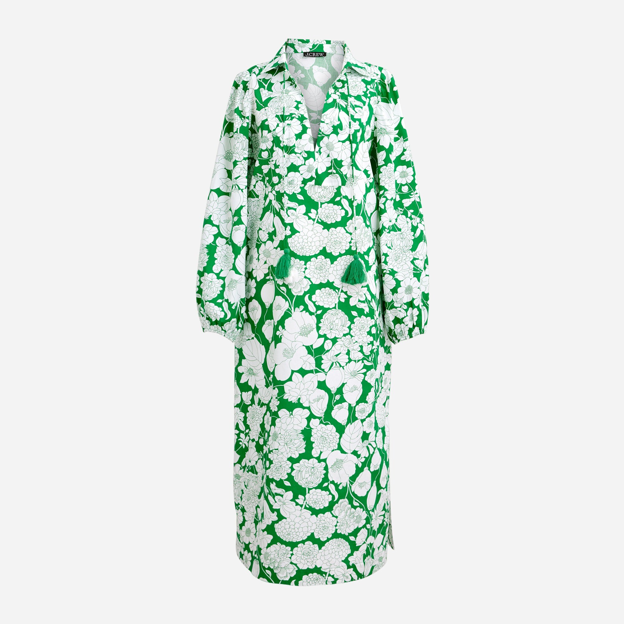 【送料&関税込】Off-White savana Green Cotton Dress Off-White Savana Green Cotton Dress - Green