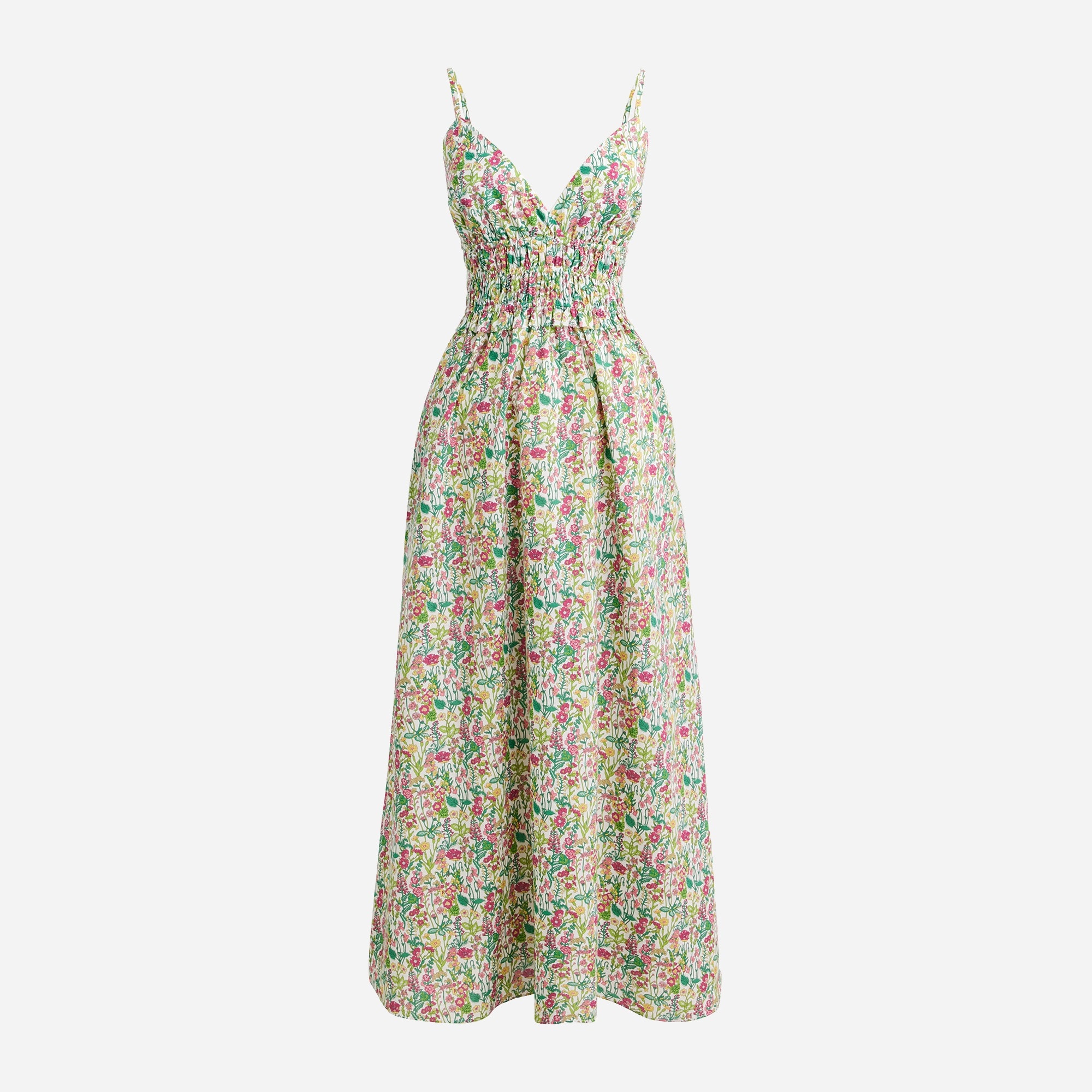 J.Crew V neck Smocked waist Dress In Liberty Fabric For Women