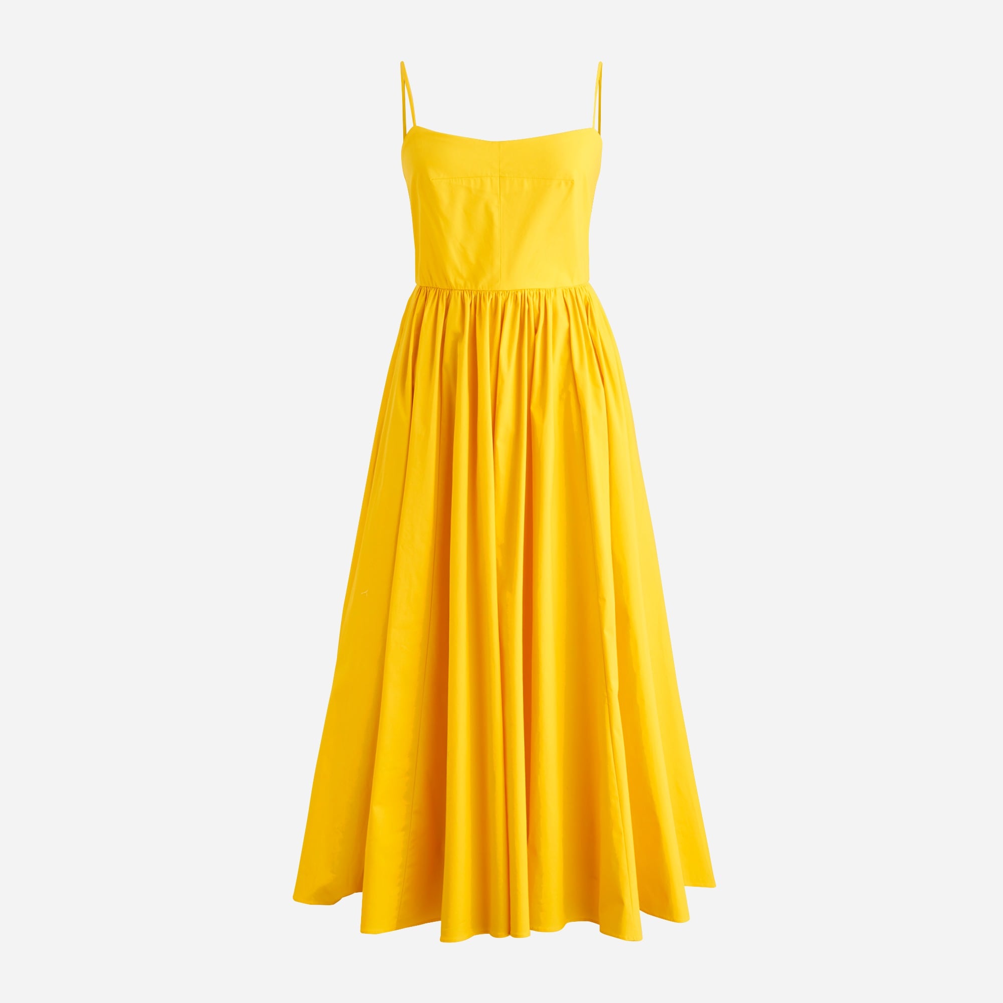 Cotton poplin midi dress