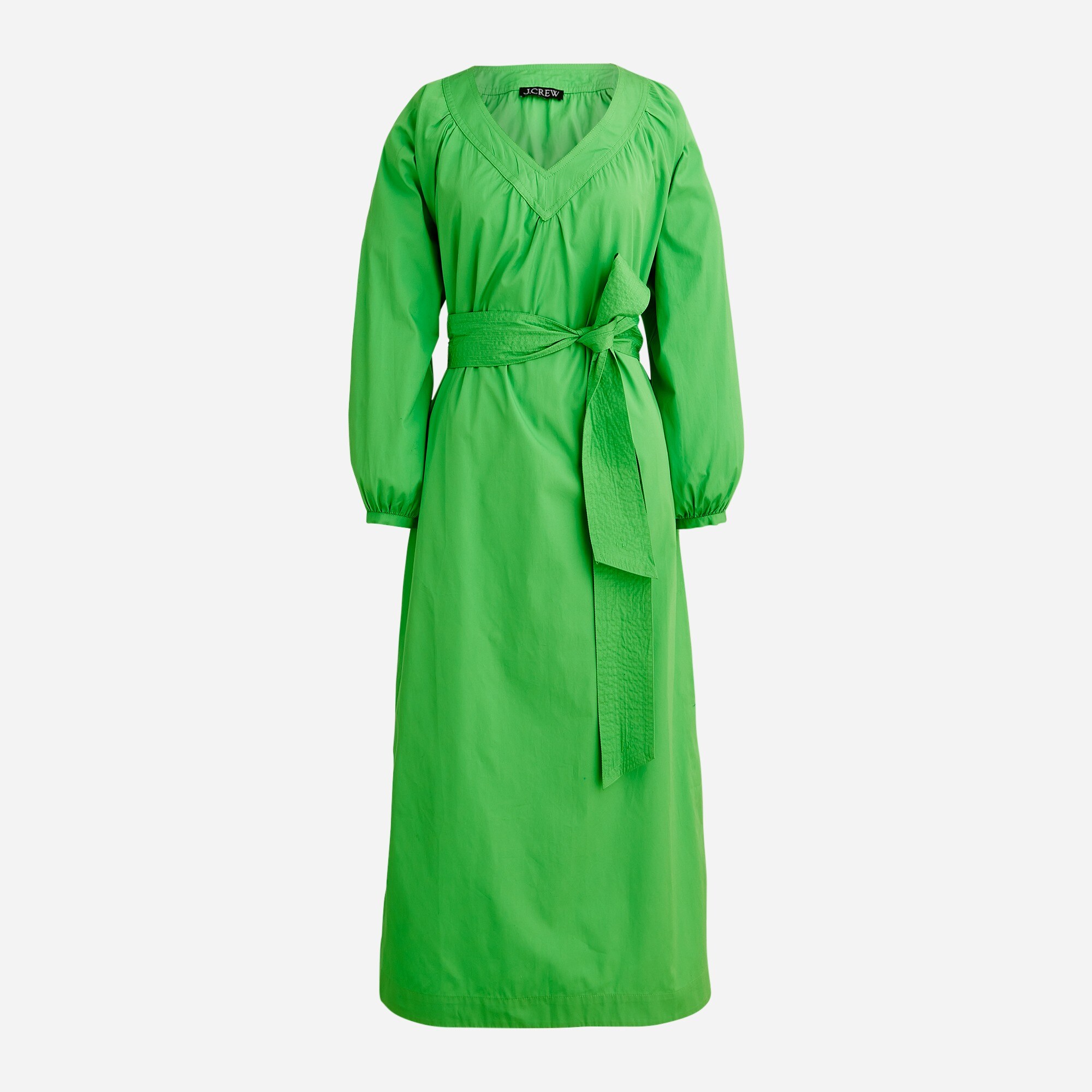 Tie-waist Cotton Poplin Dress For Women | J.Crew