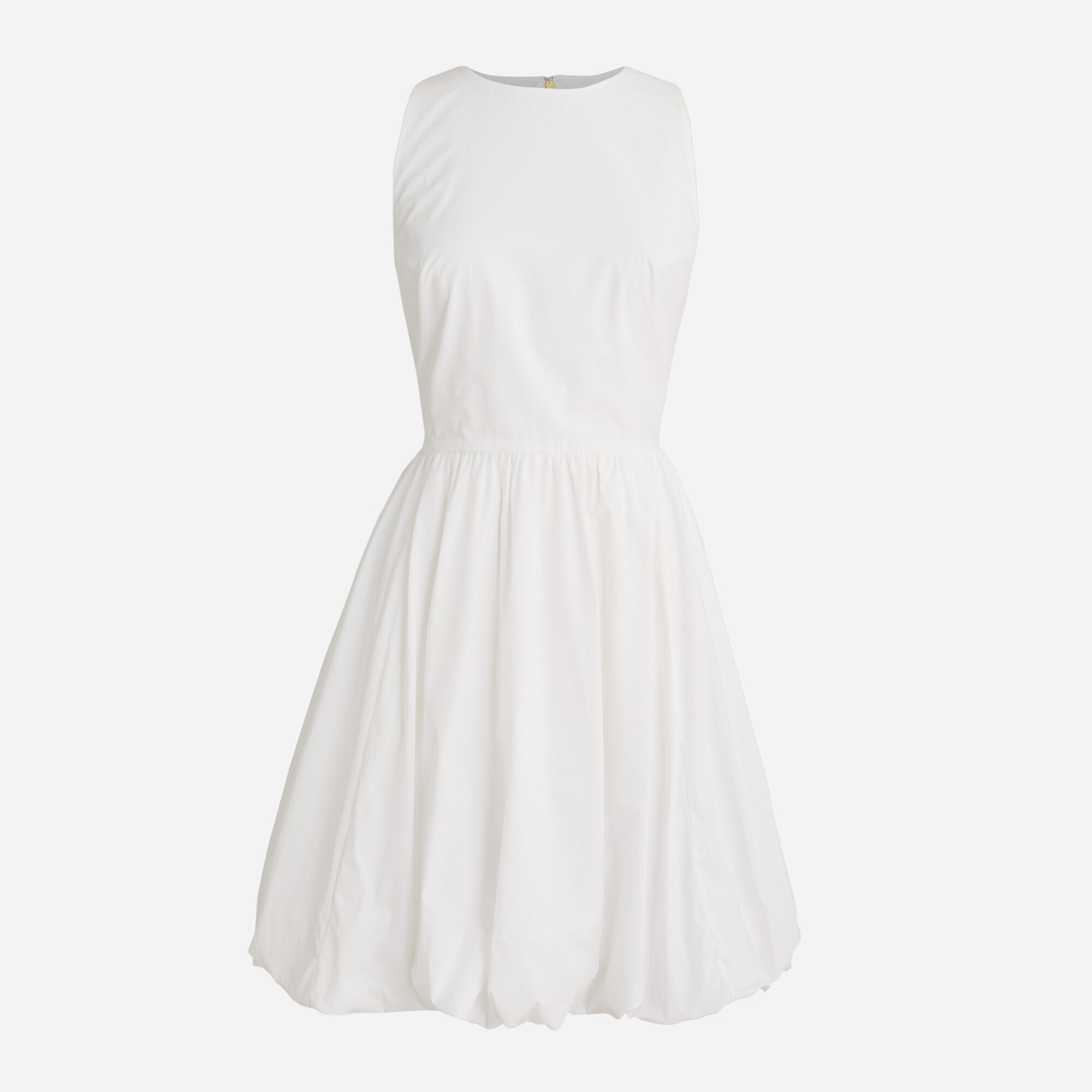 Bubble-skirt A-line Mini Dress In Cotton Poplin For Women | J.Crew