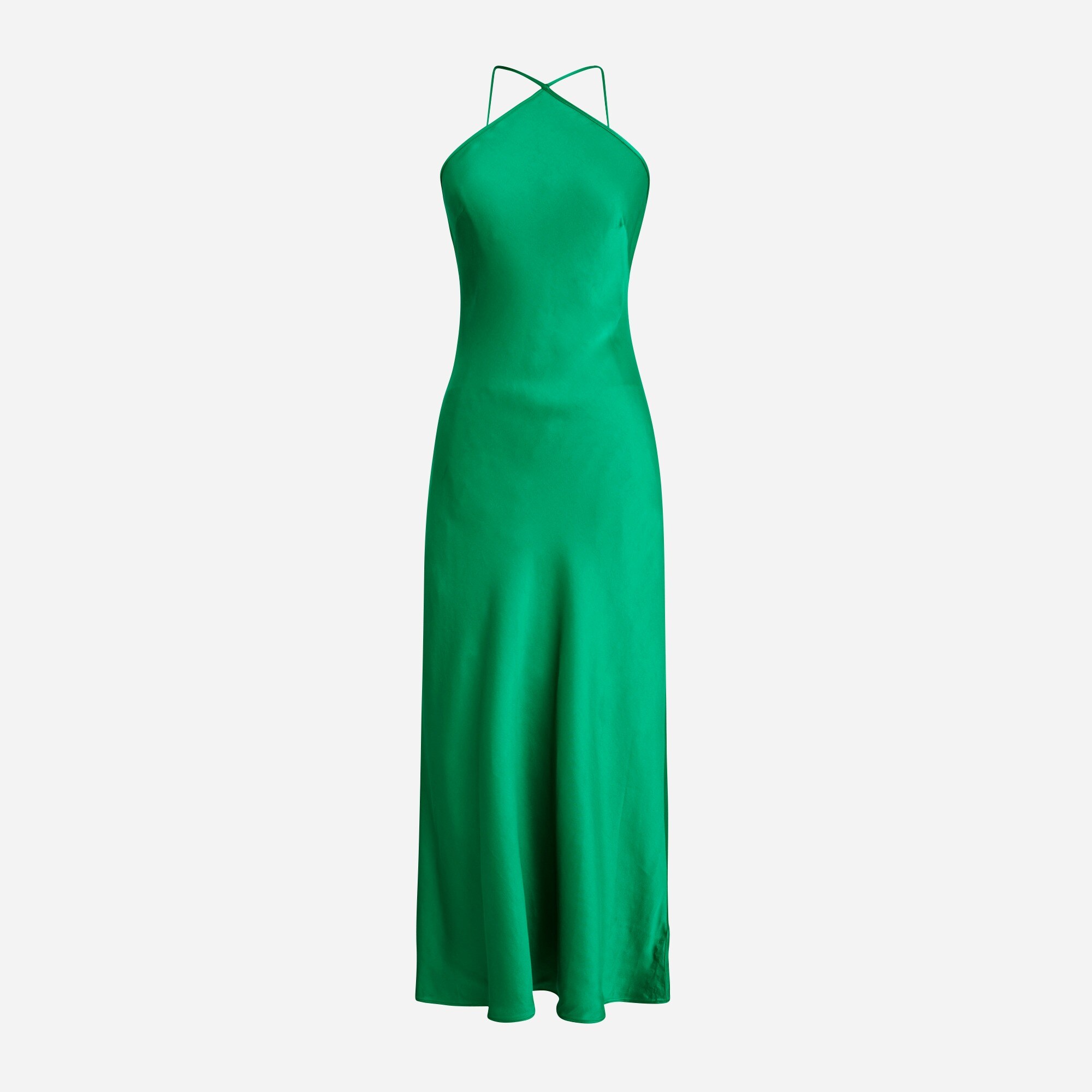 Collection slip dress in luster crepe