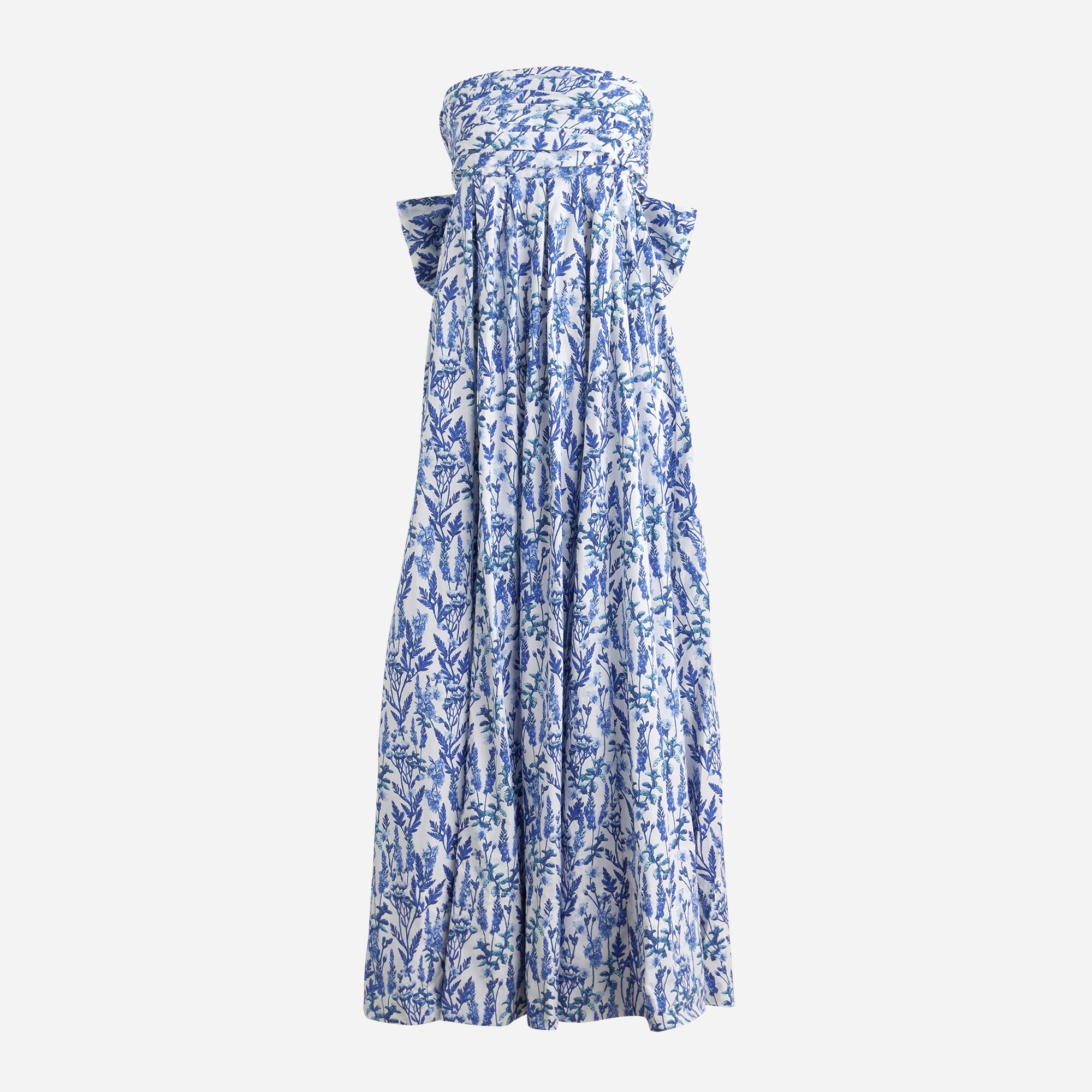 【ももか様】BLUE LABELCRECTRRIDCE カットソードレス Shop Paisley & floral printed blue & white rayon maxi dress