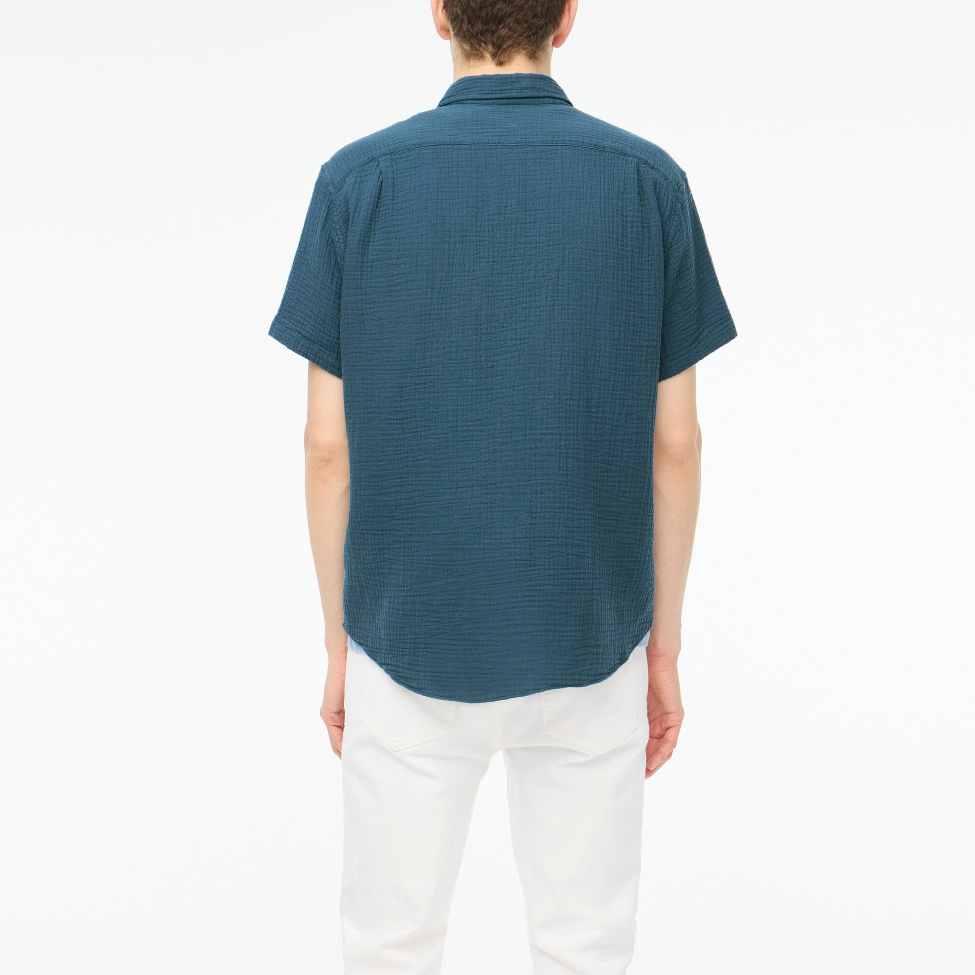 Short-sleeve Gauze Shirt For Men | Factory