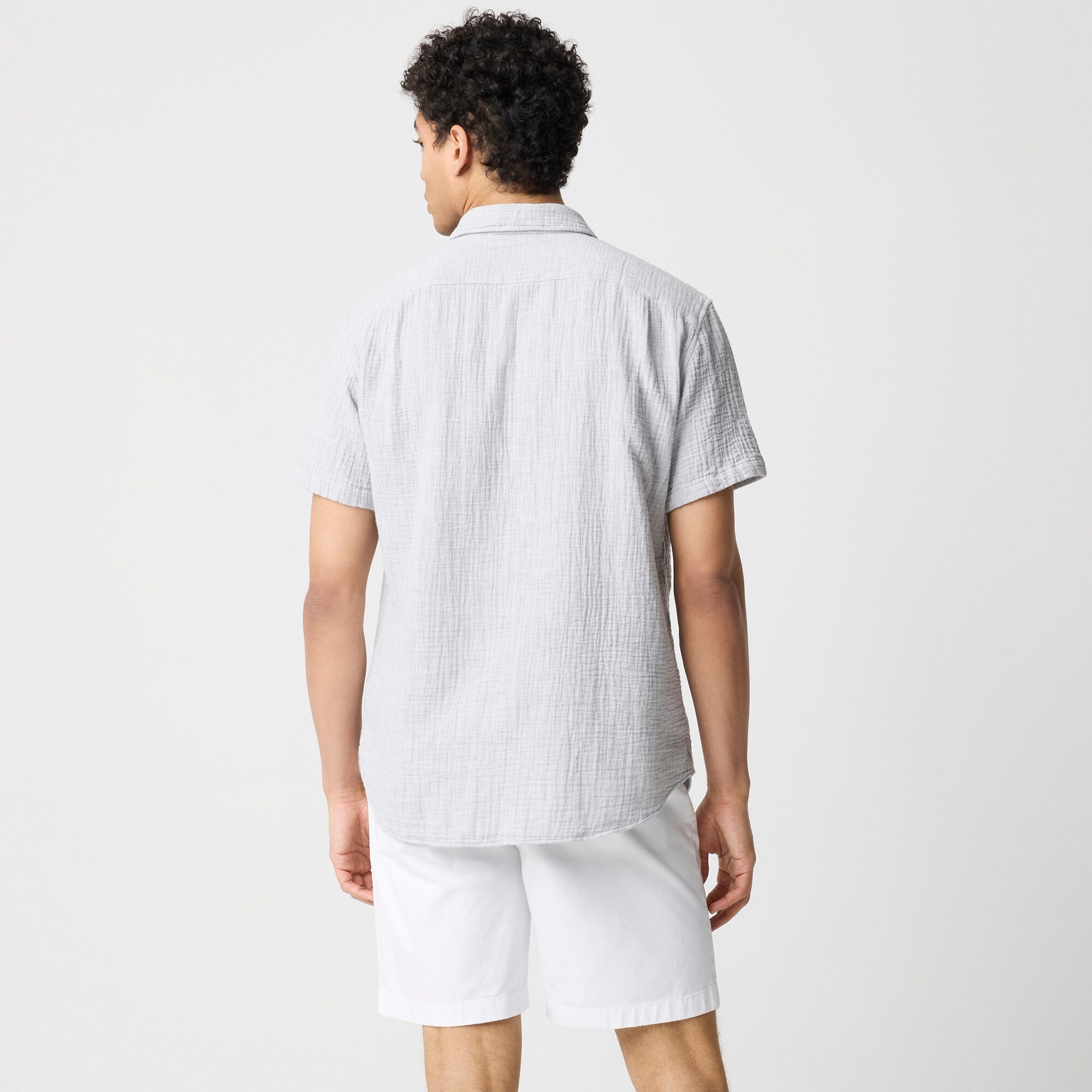 Short-sleeve Gauze Shirt For Men | Factory