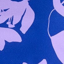 Printed ruched one-shoulder swimsuit REGAL BLUE VIOLET