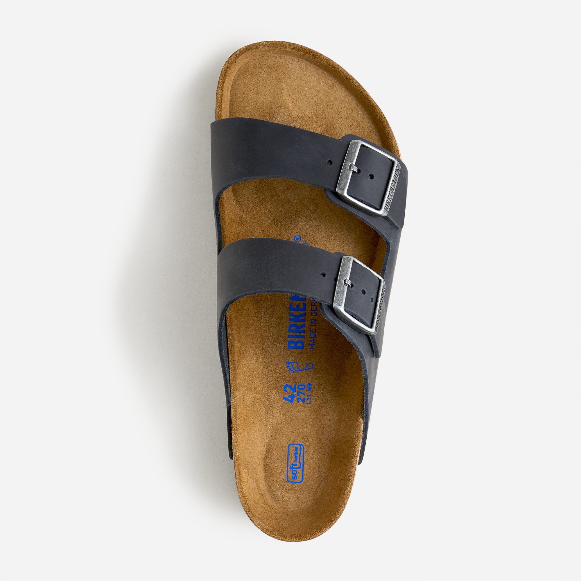 Birkenstock Mens Arizona Soft Footbed Blue Sandal Size 44 US -11 New Without Box Birkenstock Men main image 4