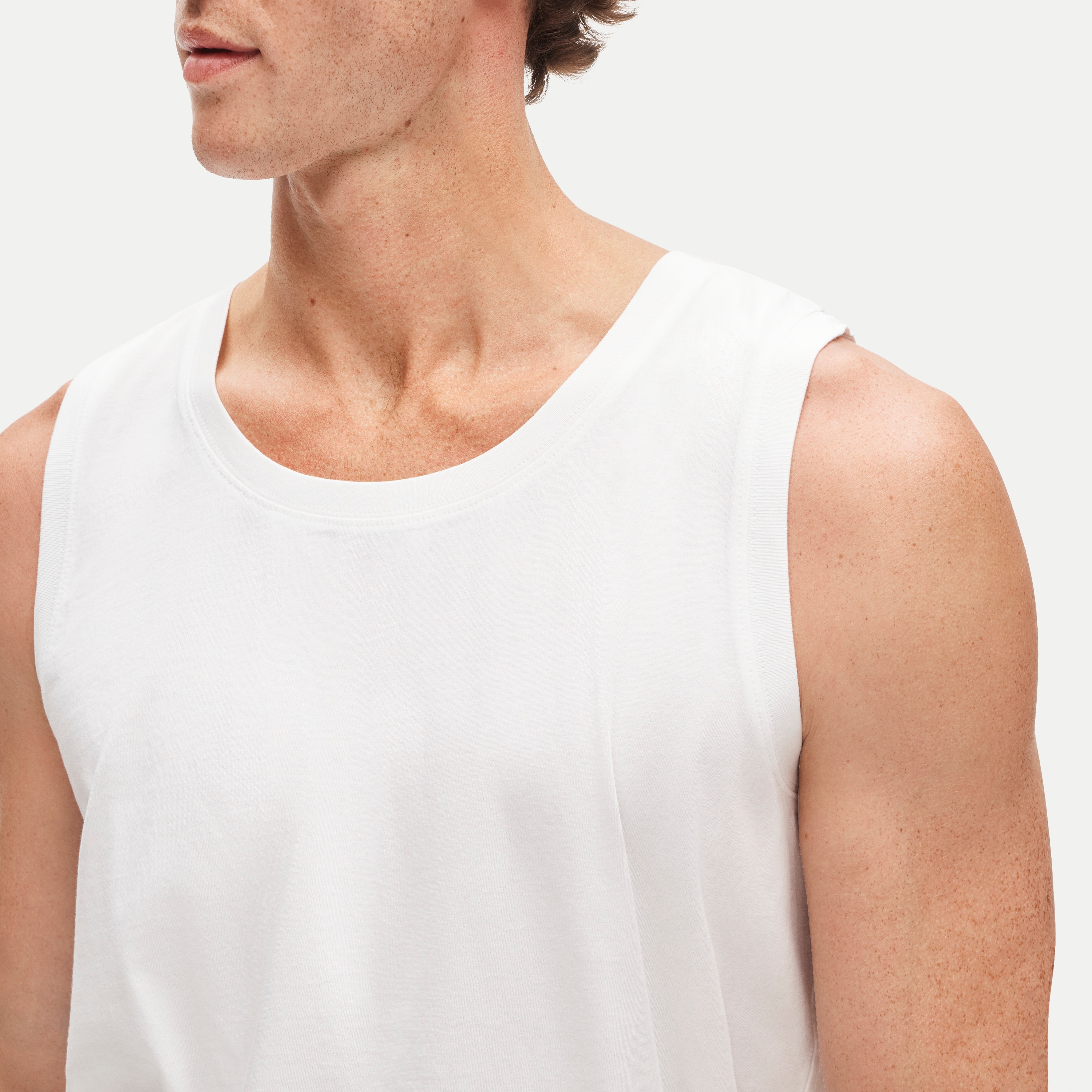Broken-in tank top