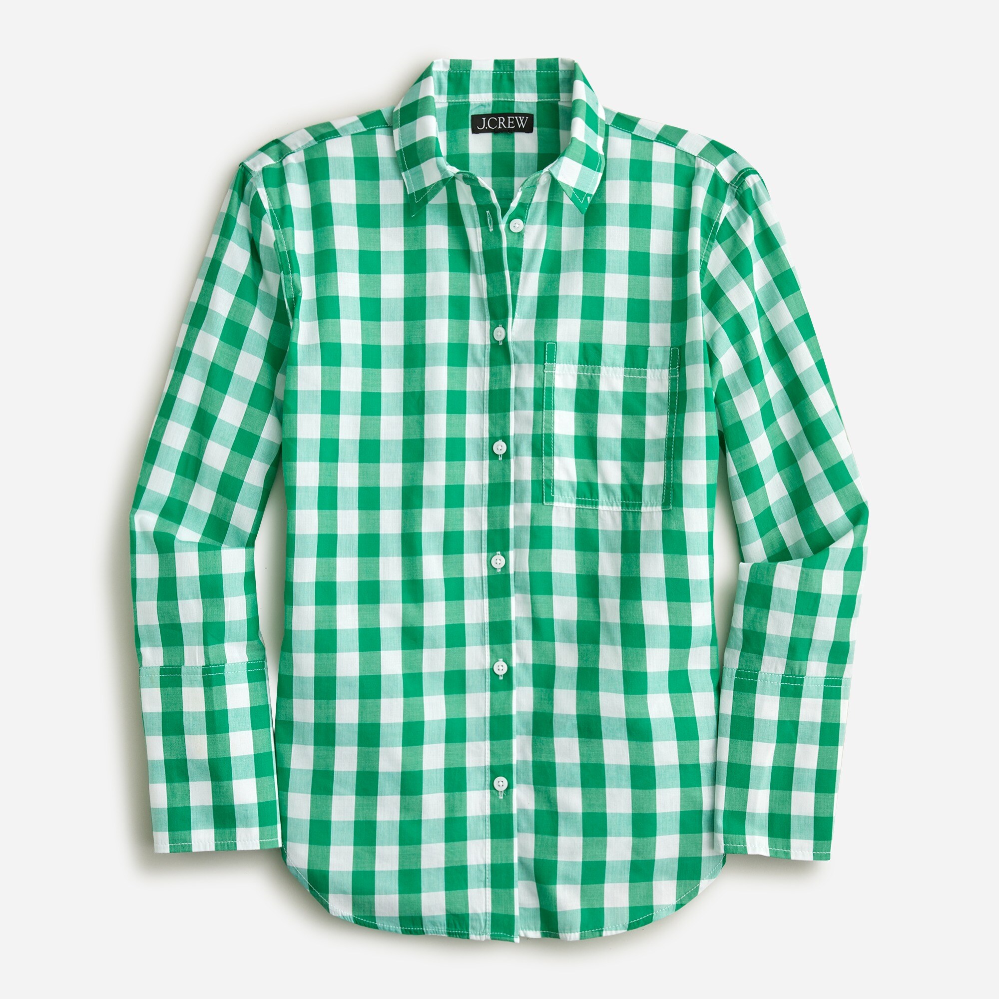 Garçon cotton voile shirt in gingham