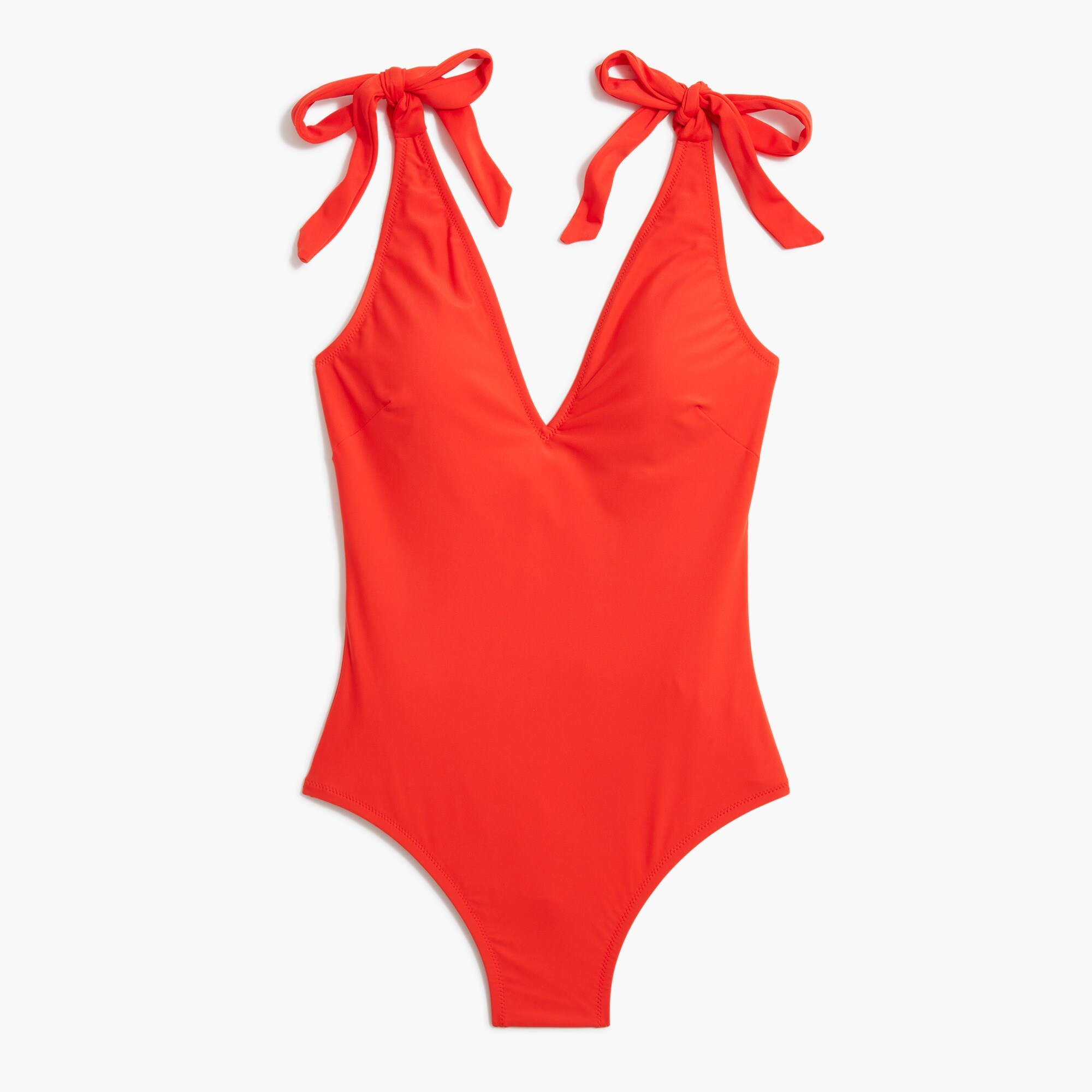 tie-shoulder swimsuit for women