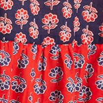 Ruffle tiered mini dress KALENA FLOWER MIX factory: ruffle tiered mini dress for women