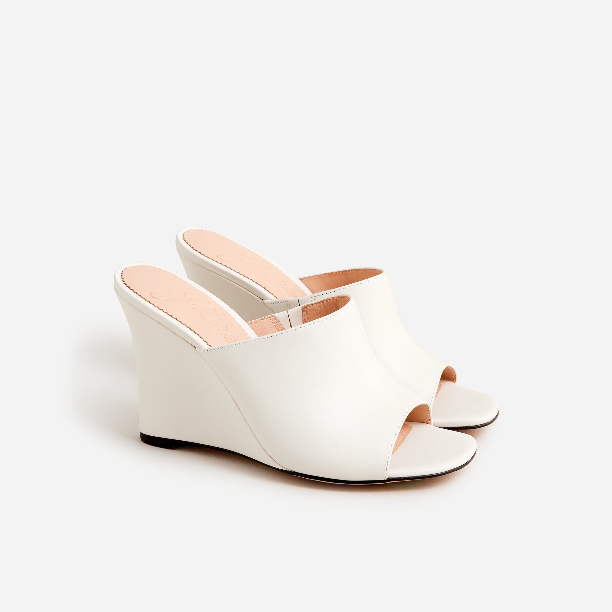 Bianca wedge sandals in leather