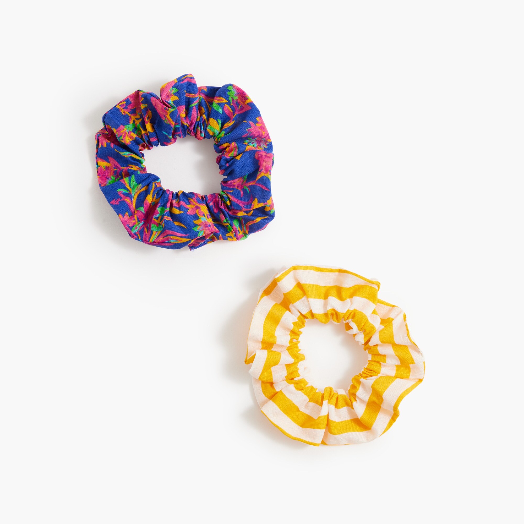 Printed scrunchies set-of-two