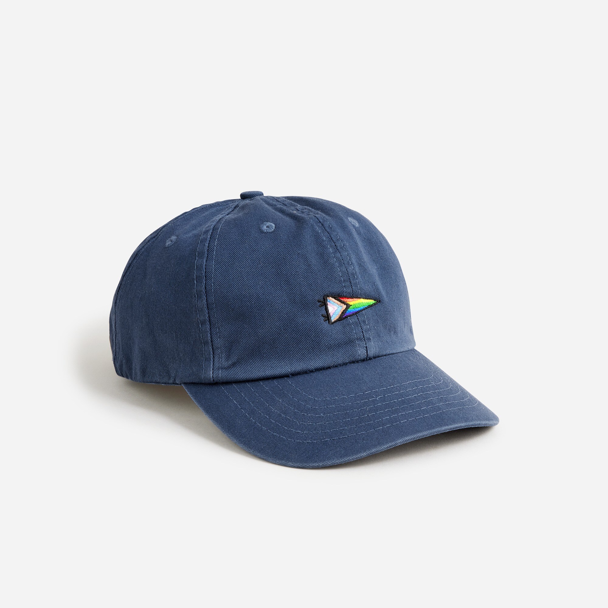 womens Made-in-the-USA garment-dyed twill Pride baseball cap