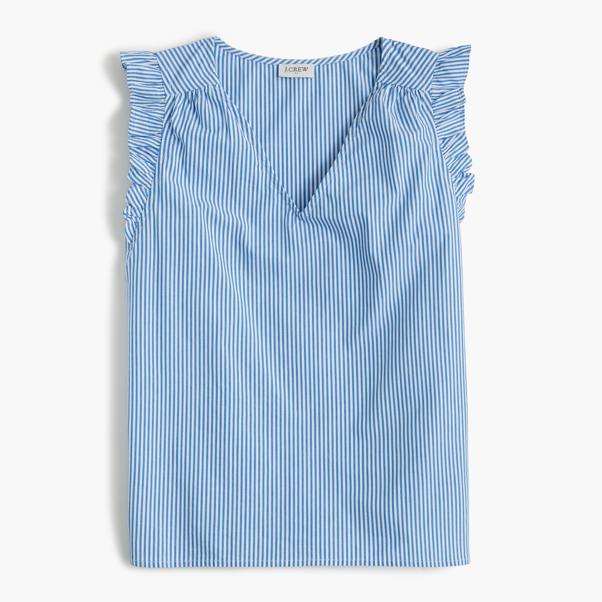 Sleeveless ruffle top