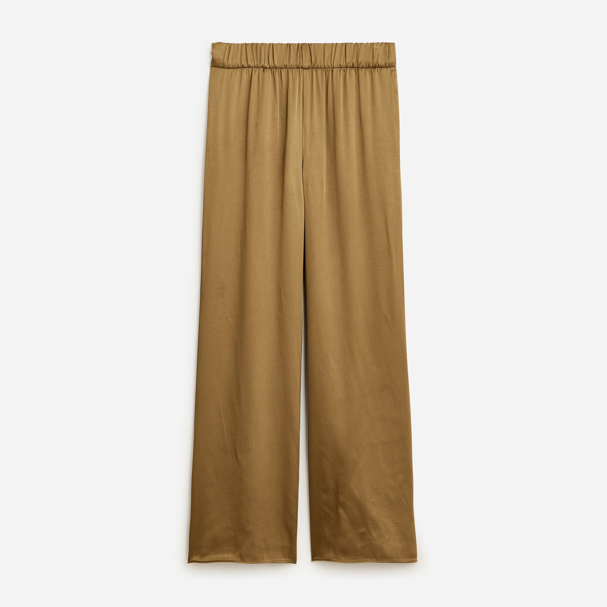 Astrid wide-leg pant in luster crepe