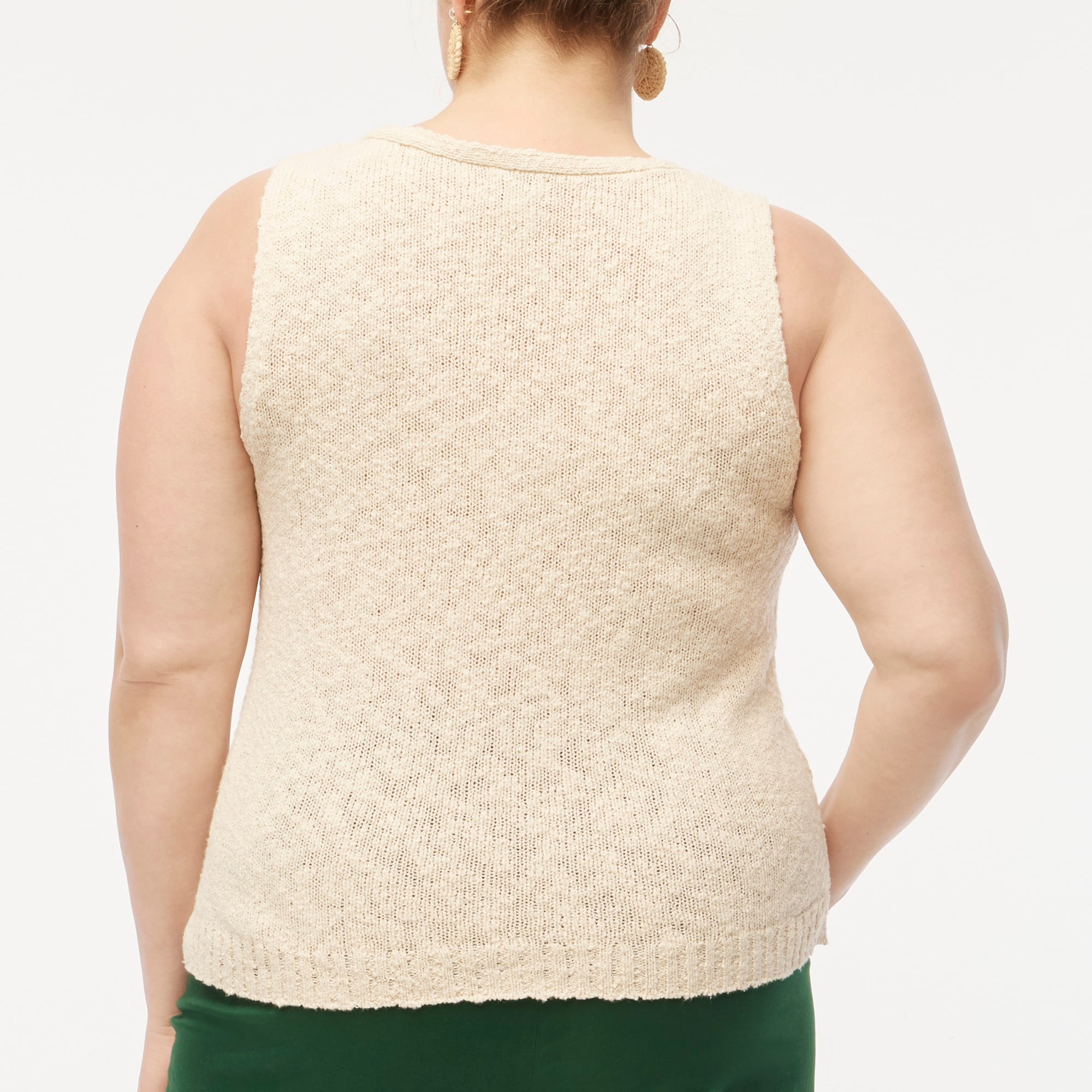 V-neck beach sweater-tank