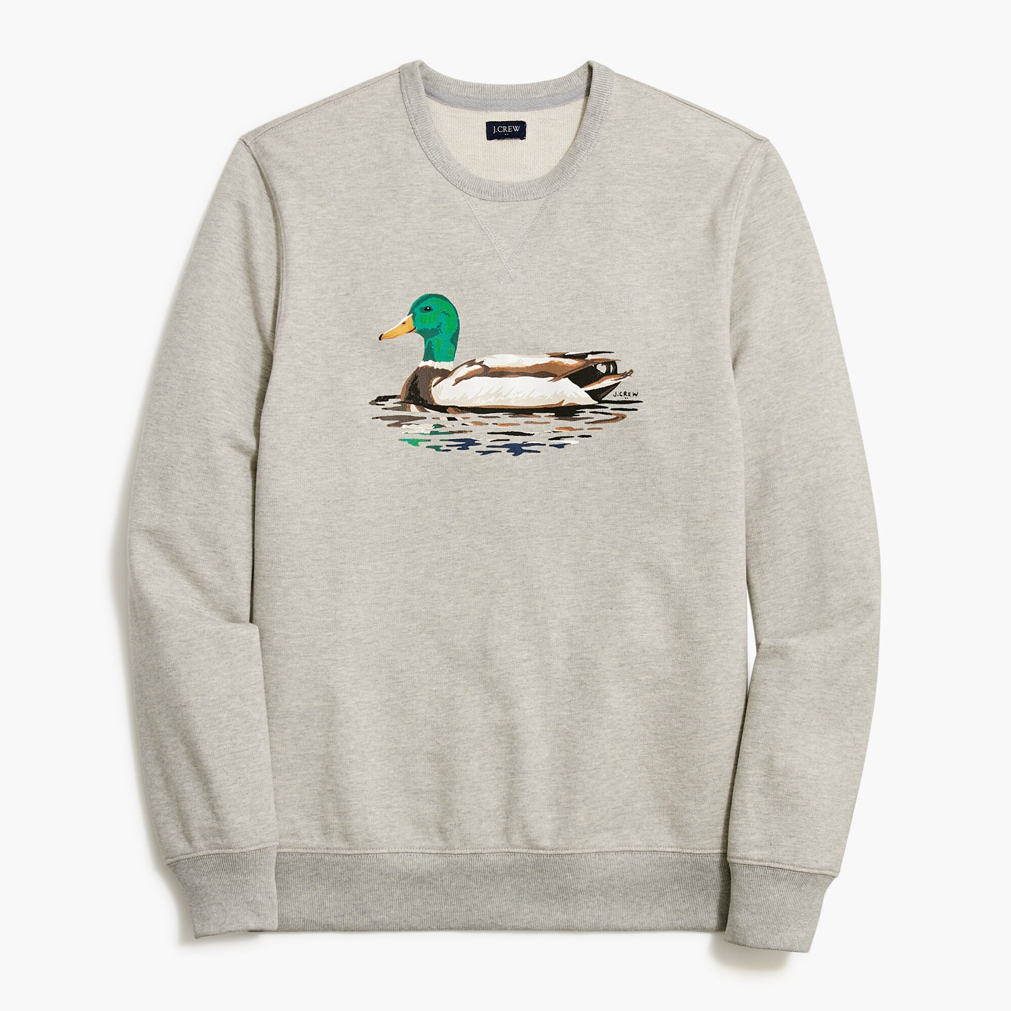 terry mallard duck sweatshirt for men