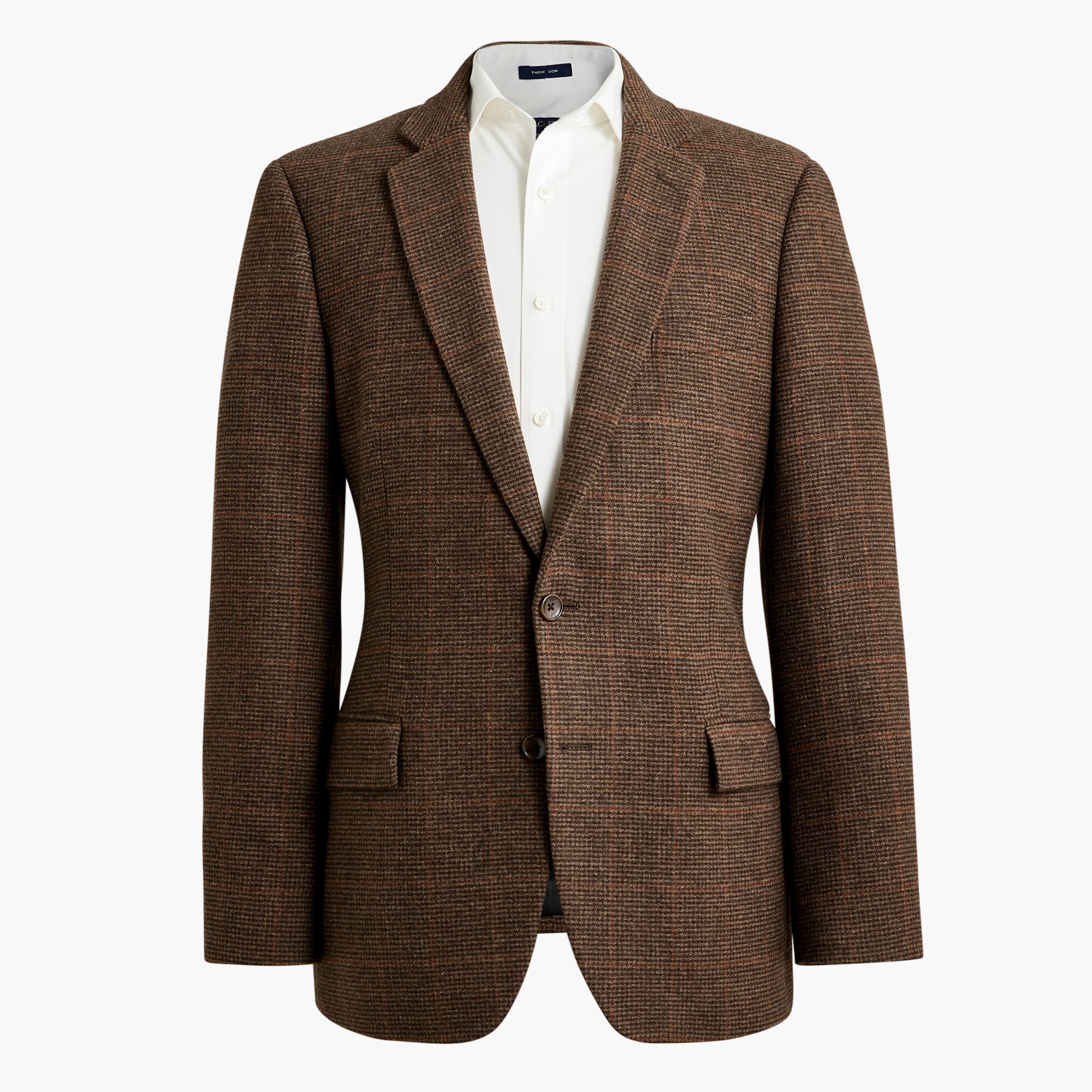 Plaid wool blazer