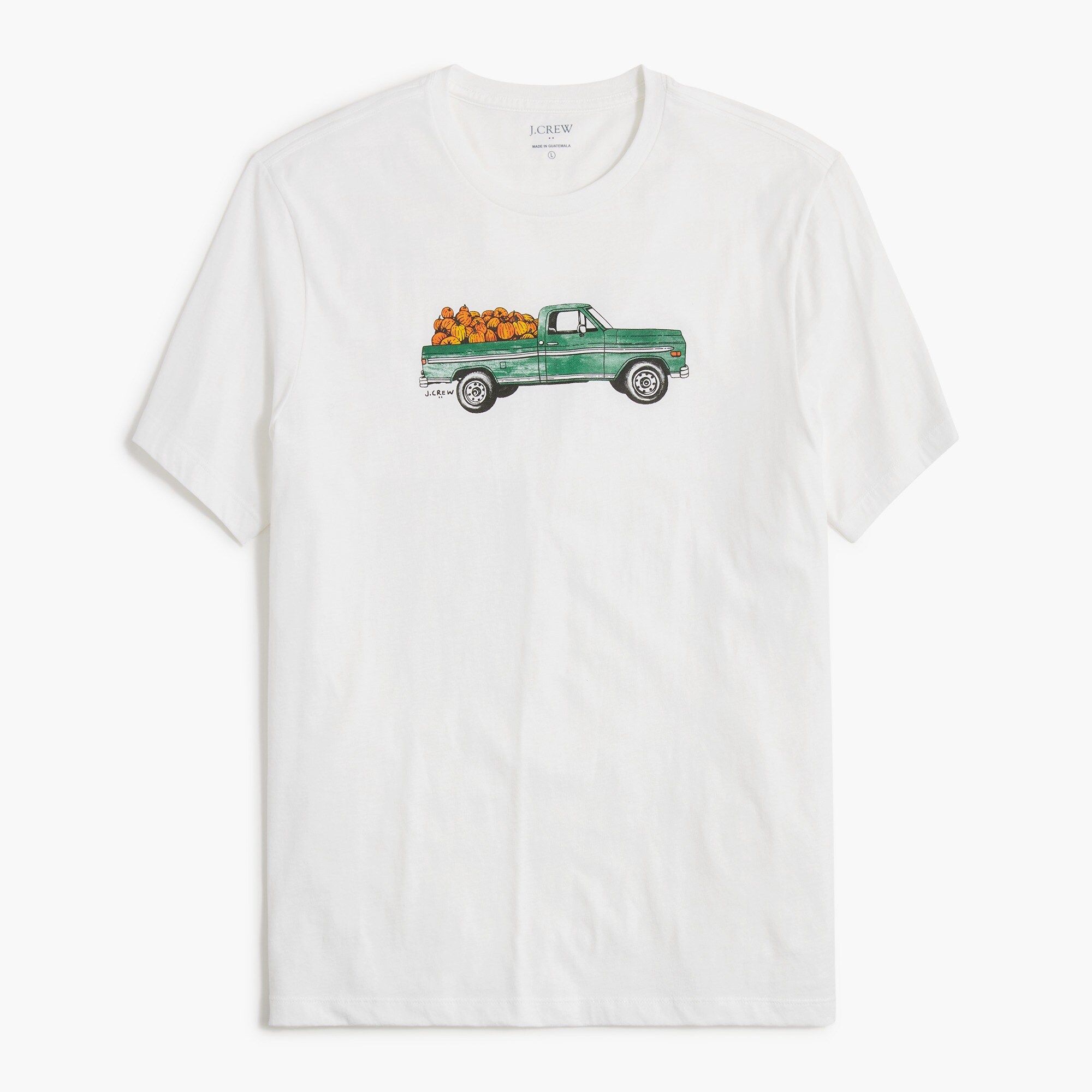 Pumpkins in truck graphic tee