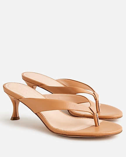 J.Crew: Violetta Made-in-Italy Thong Sandals In Leather For Women