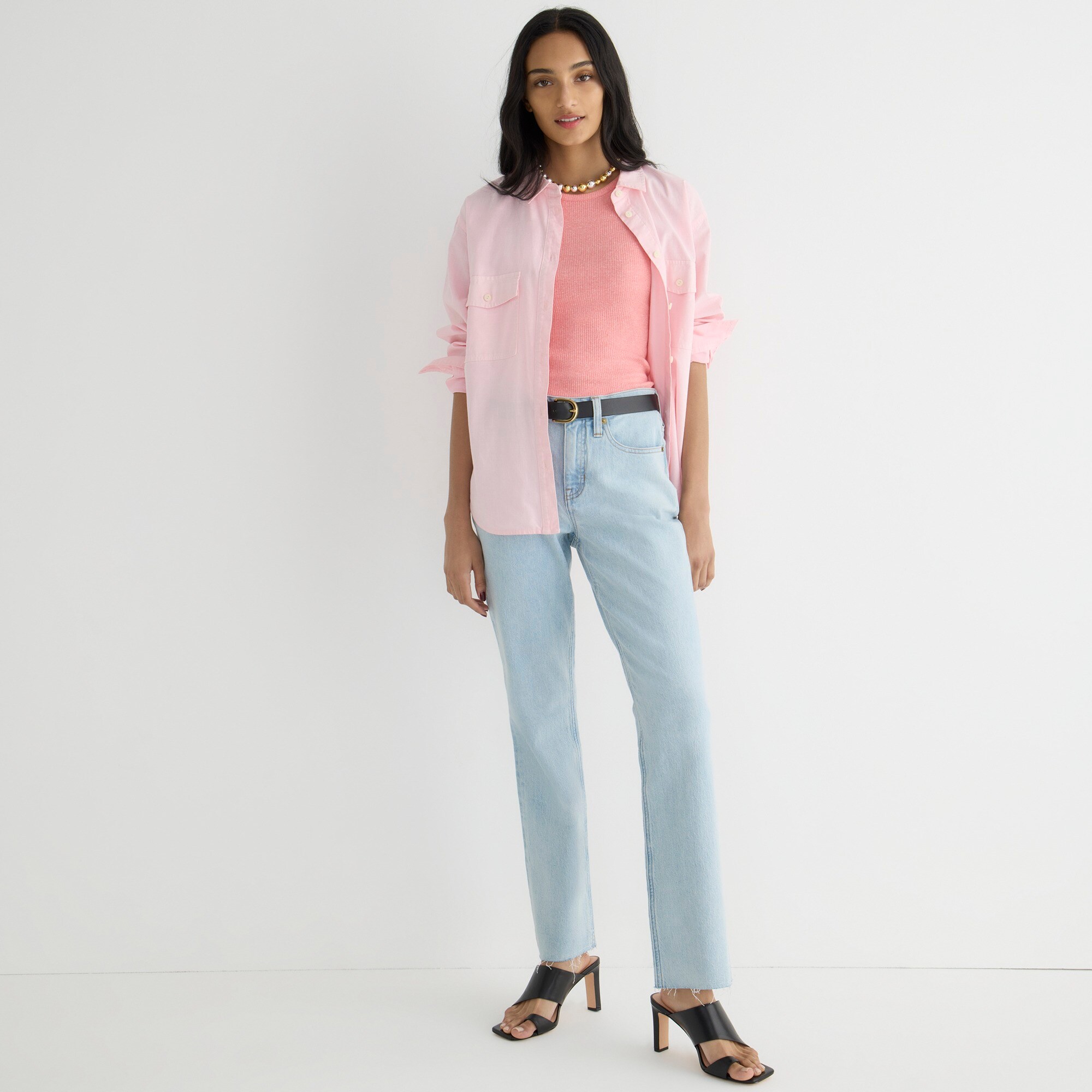 womens Full-length demi-boot jean in Clear Water wash