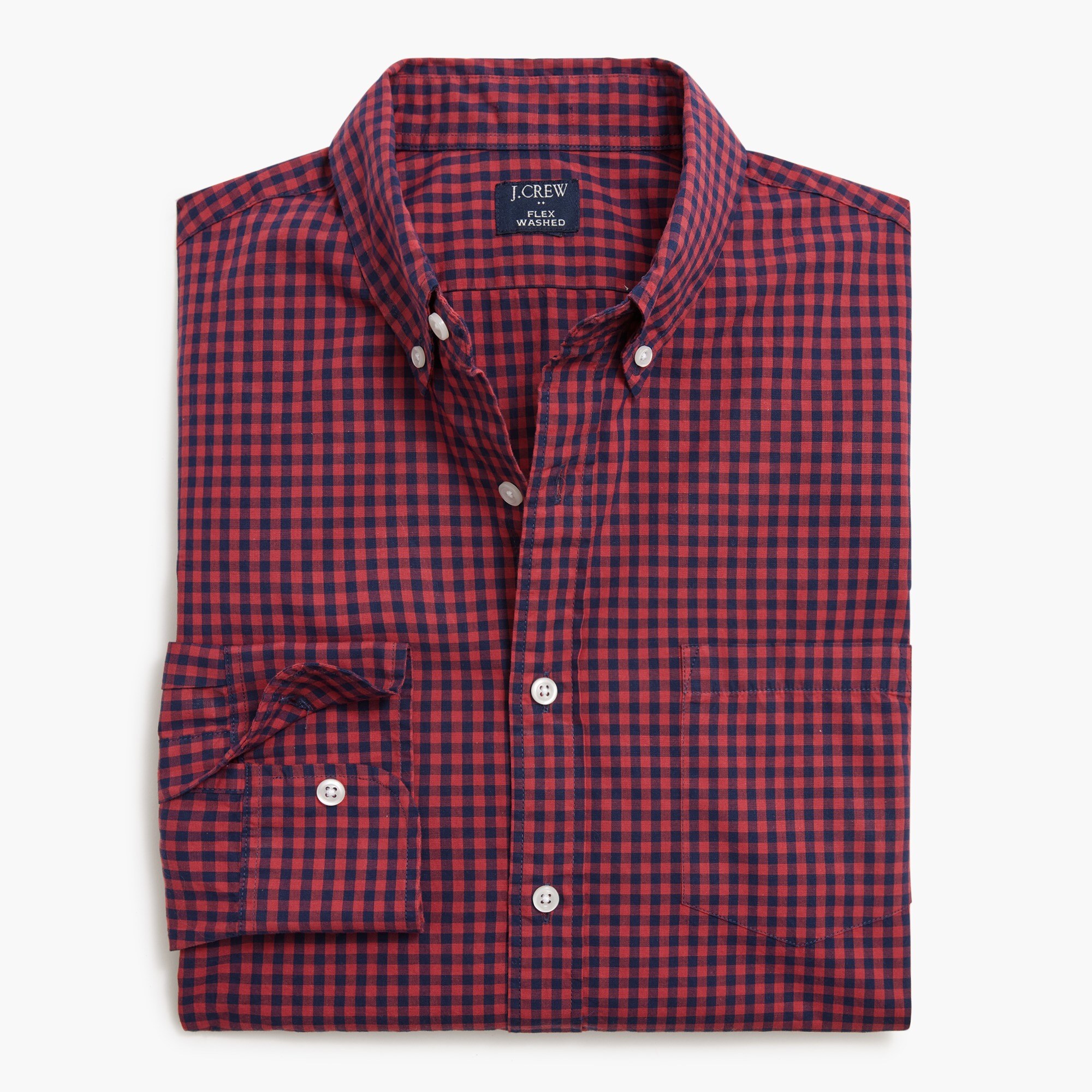 Gingham flex casual shirt