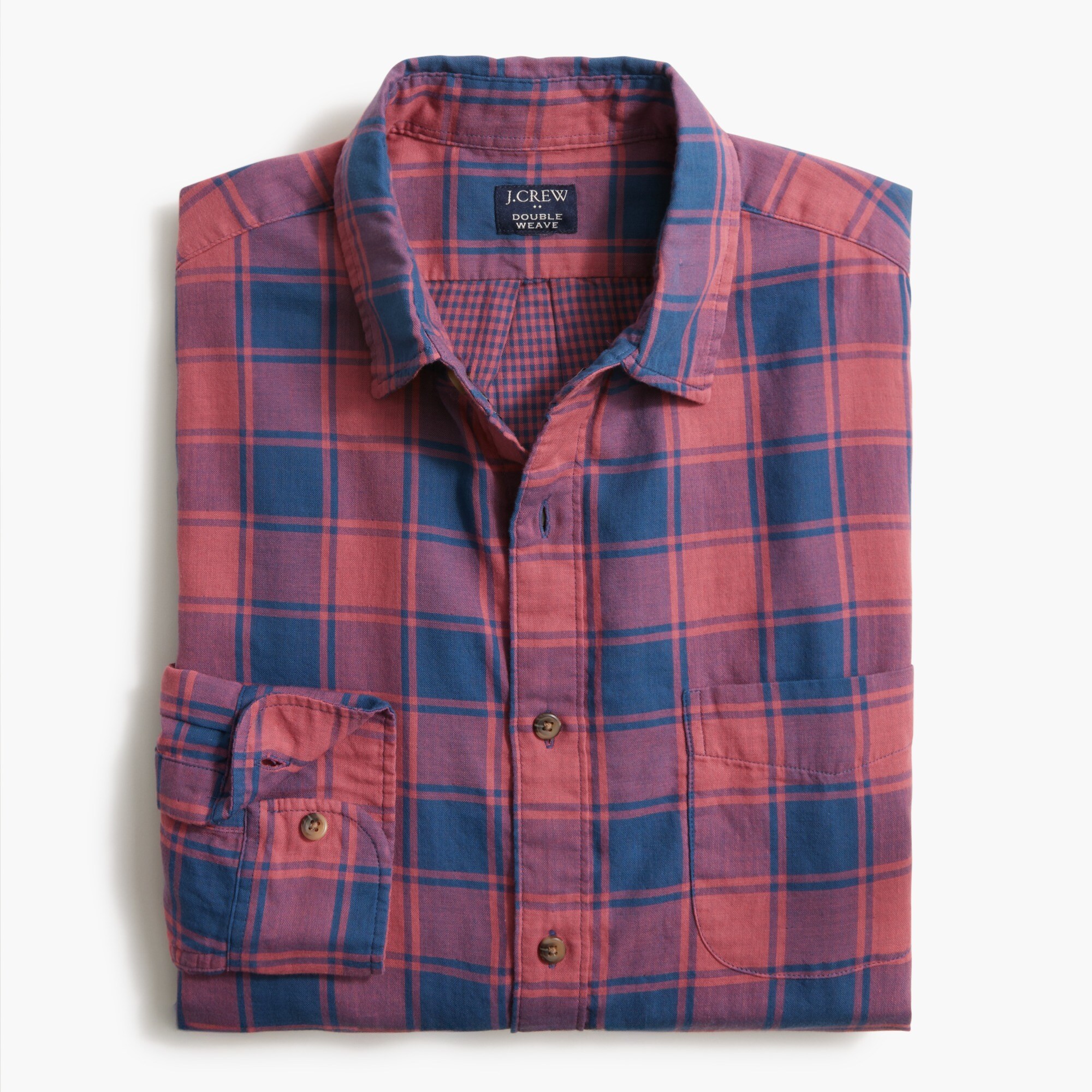double-weave casual shirt for men