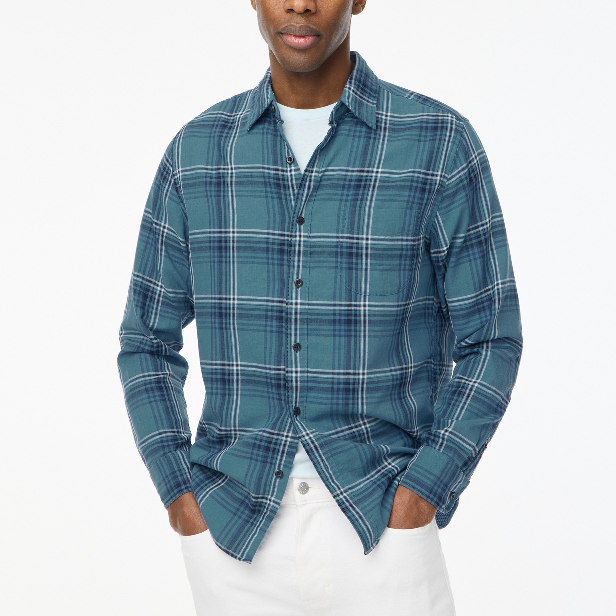 Double-weave casual shirt