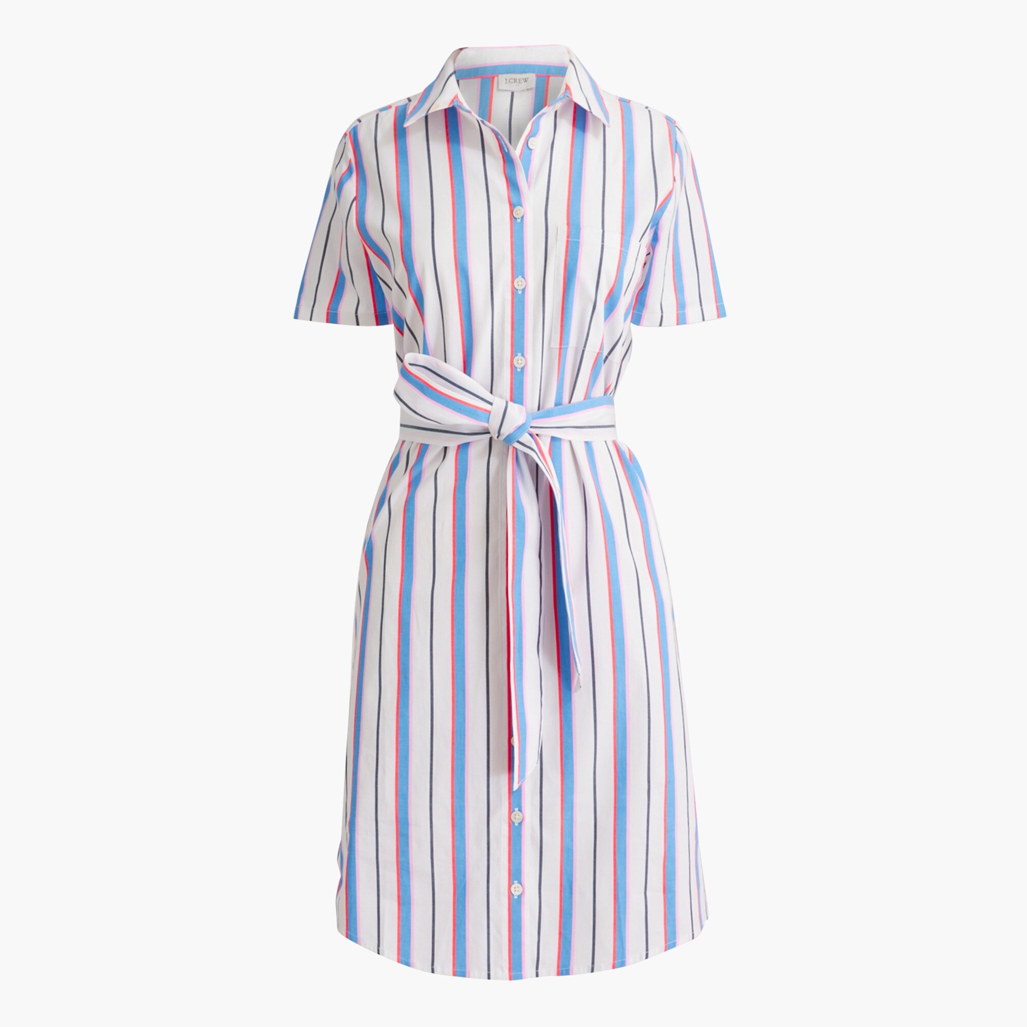 J crew striped shirt dress 2025