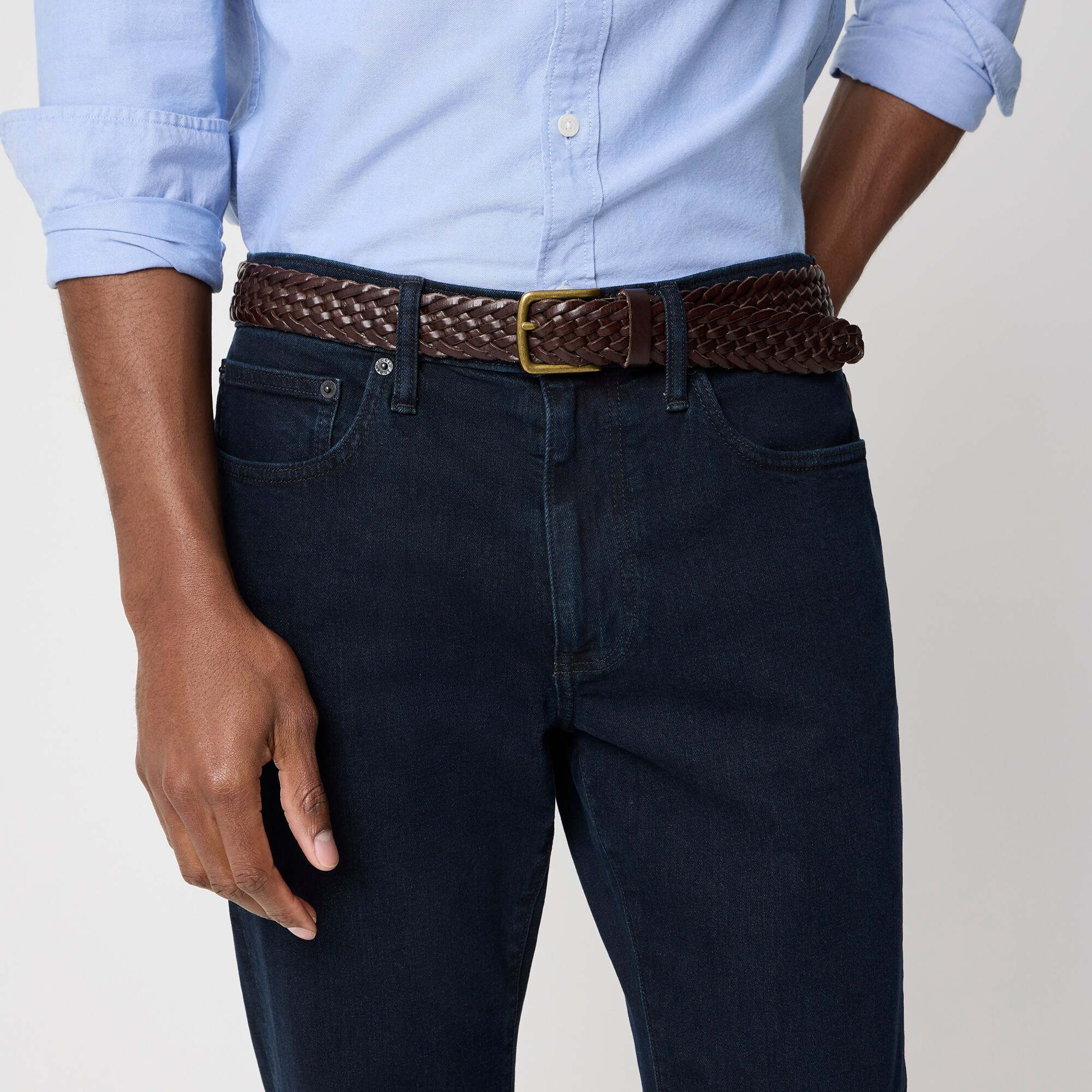 S layered work denim theredthread wh×bk THEREDTHREAD / ザレッドスレッド】S layered work denim