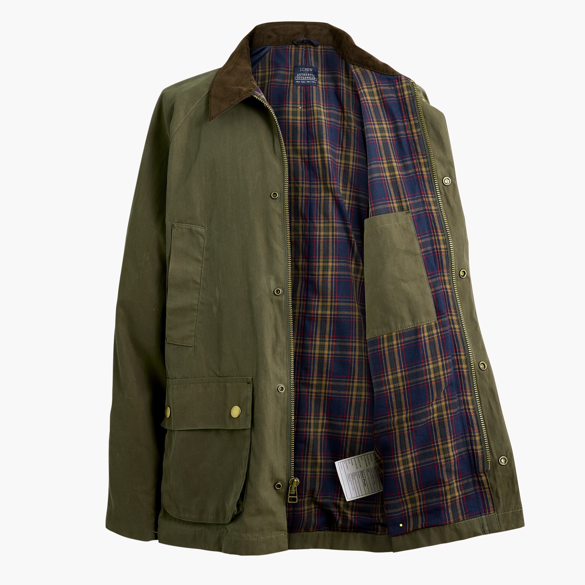 Factory Waxed Twill Jacket For Men