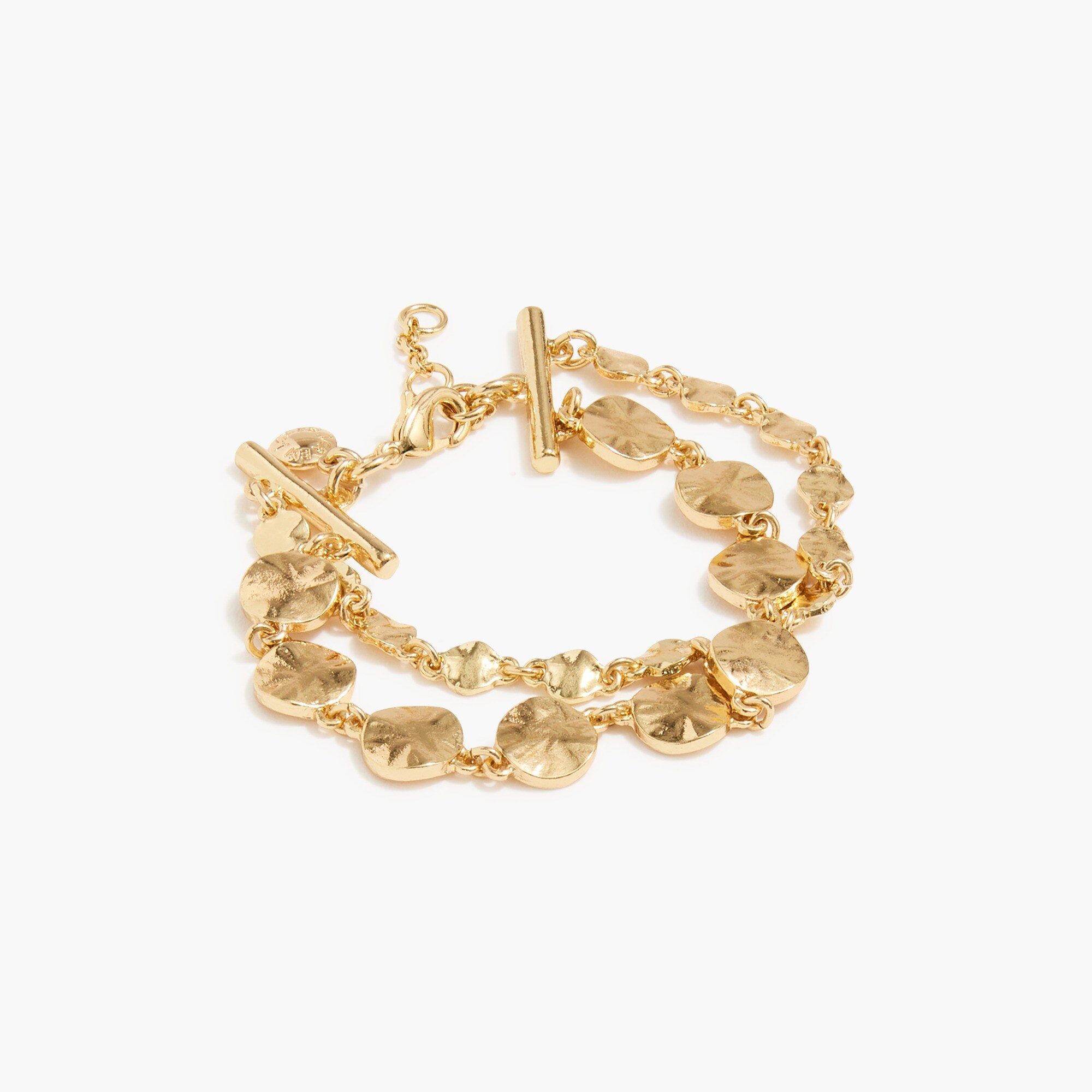 Hammered bracelets set