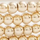 Beaded bracelets set GOLD