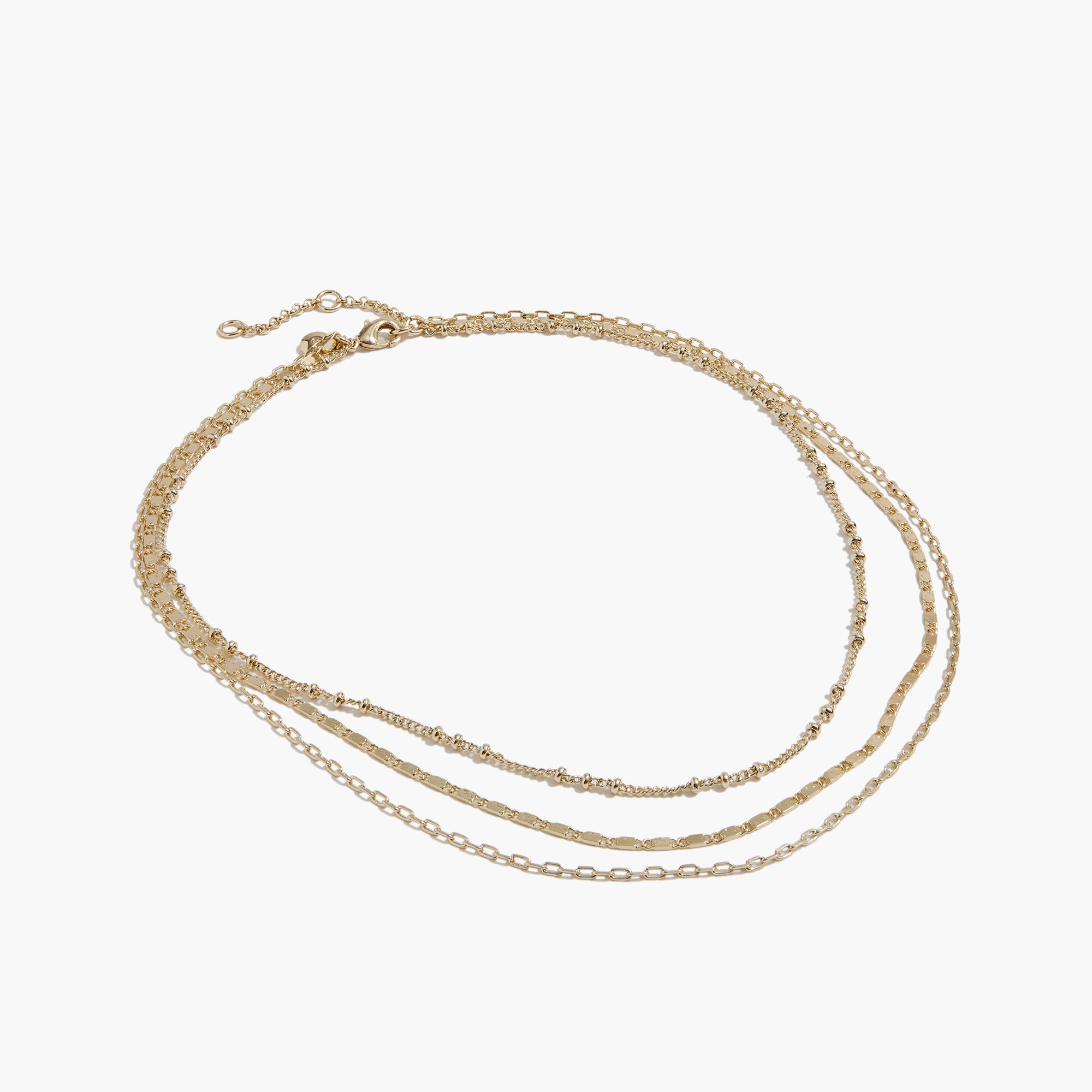 gold layering necklace for women