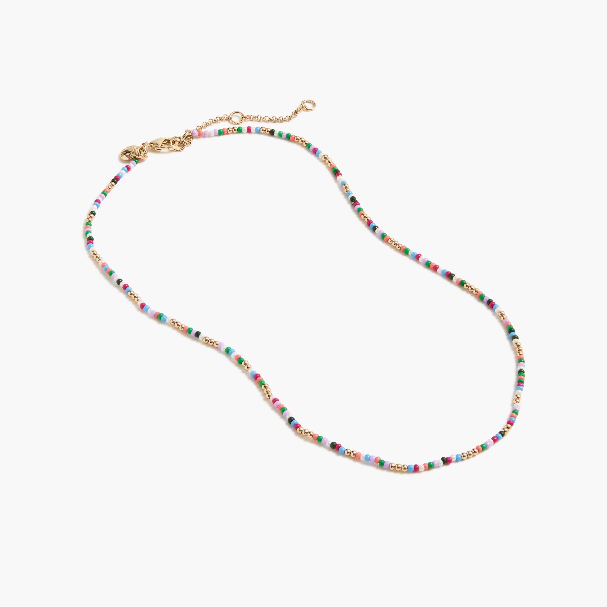  Multicolor beaded layering necklace
