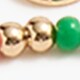Multicolor beaded layering necklace VIVID CORAL