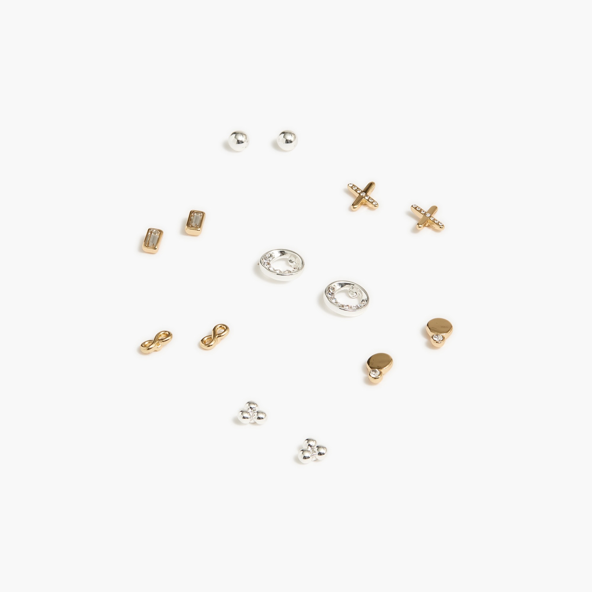 Mixed-metal earrings set