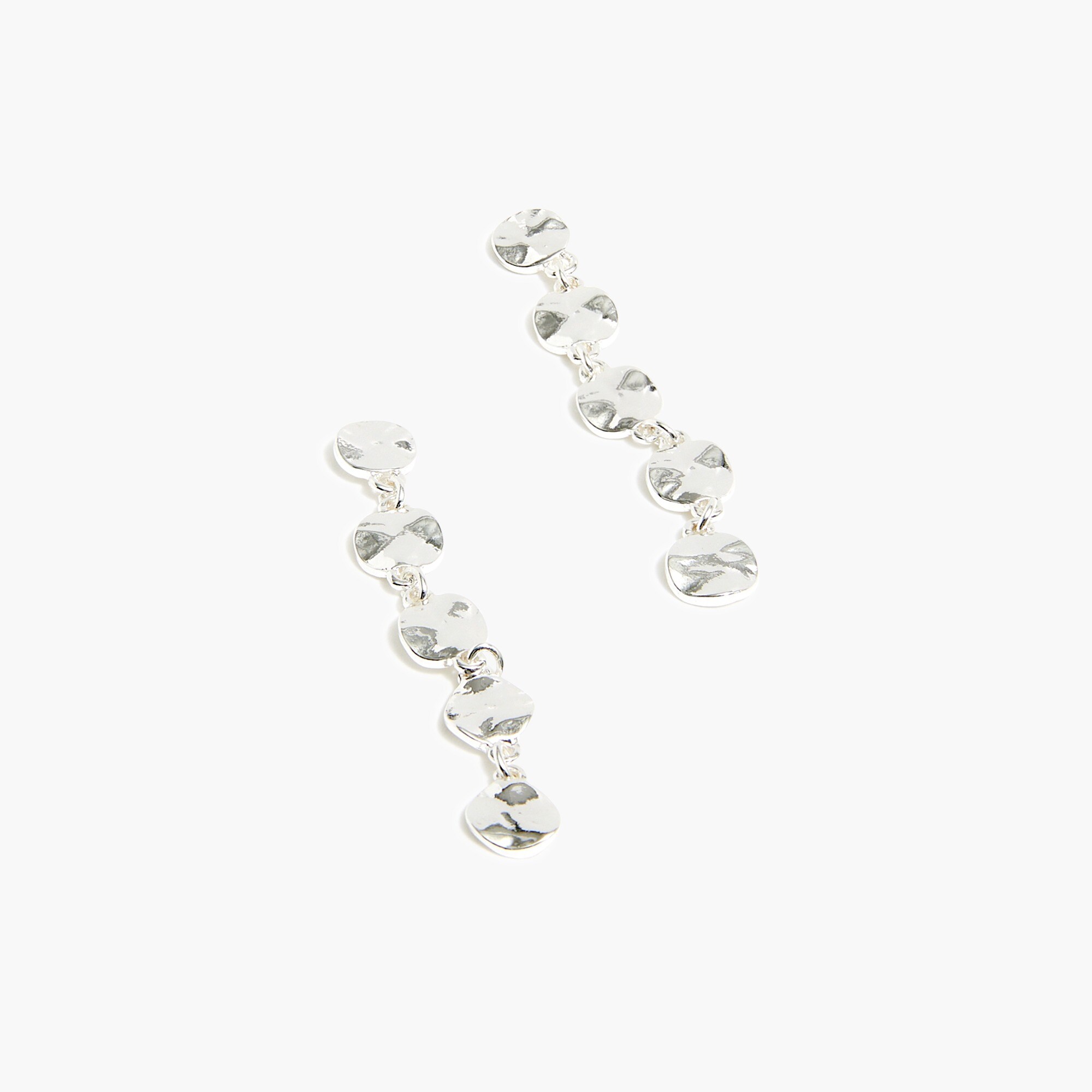 hammered drop earrings for women