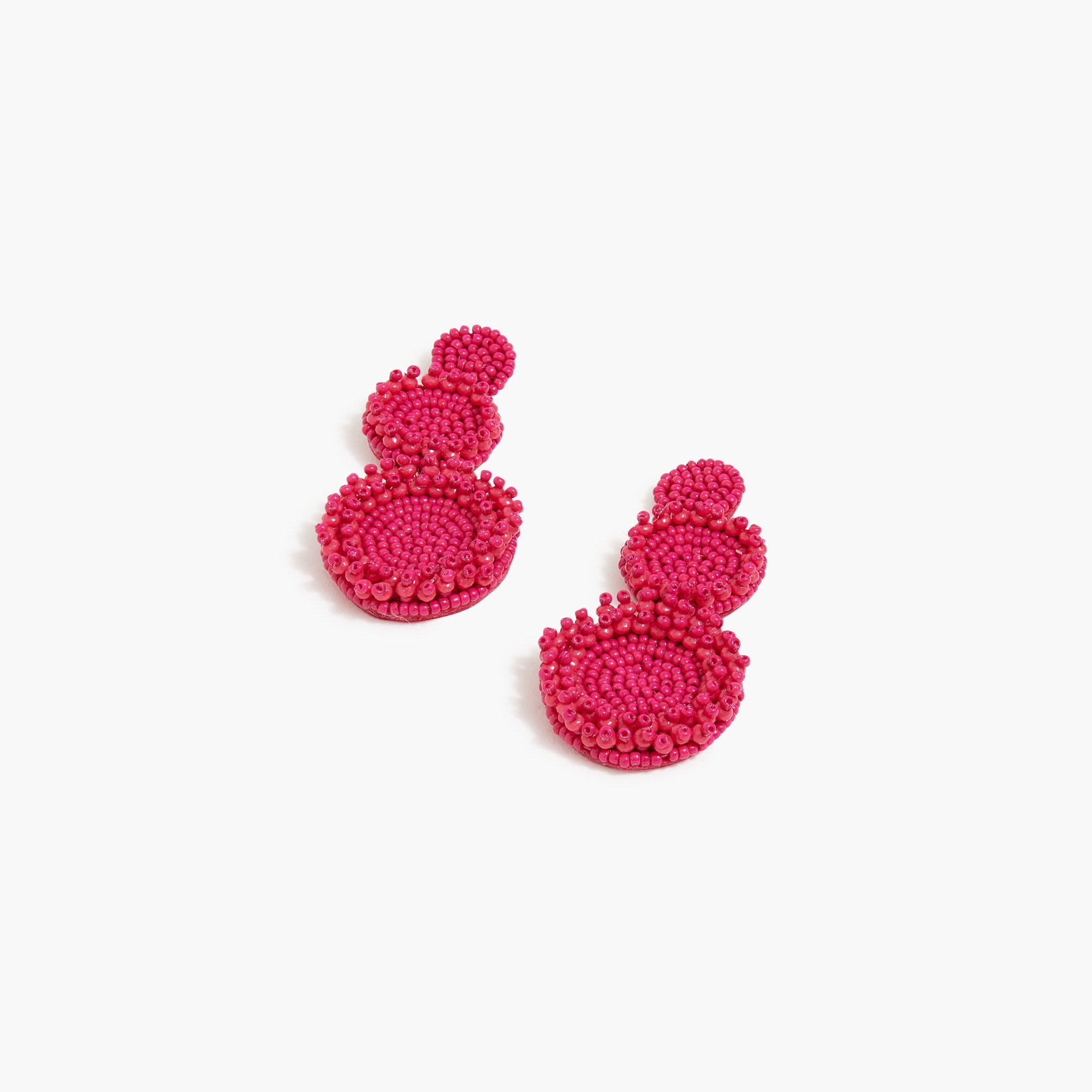 Beaded statement earrings
