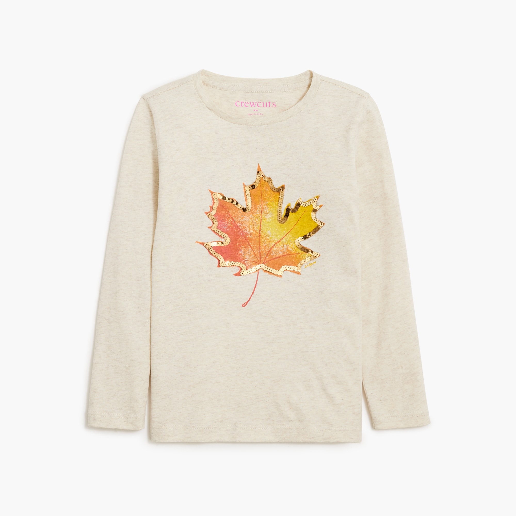 Girls' long-sleeve autumn graphic tee