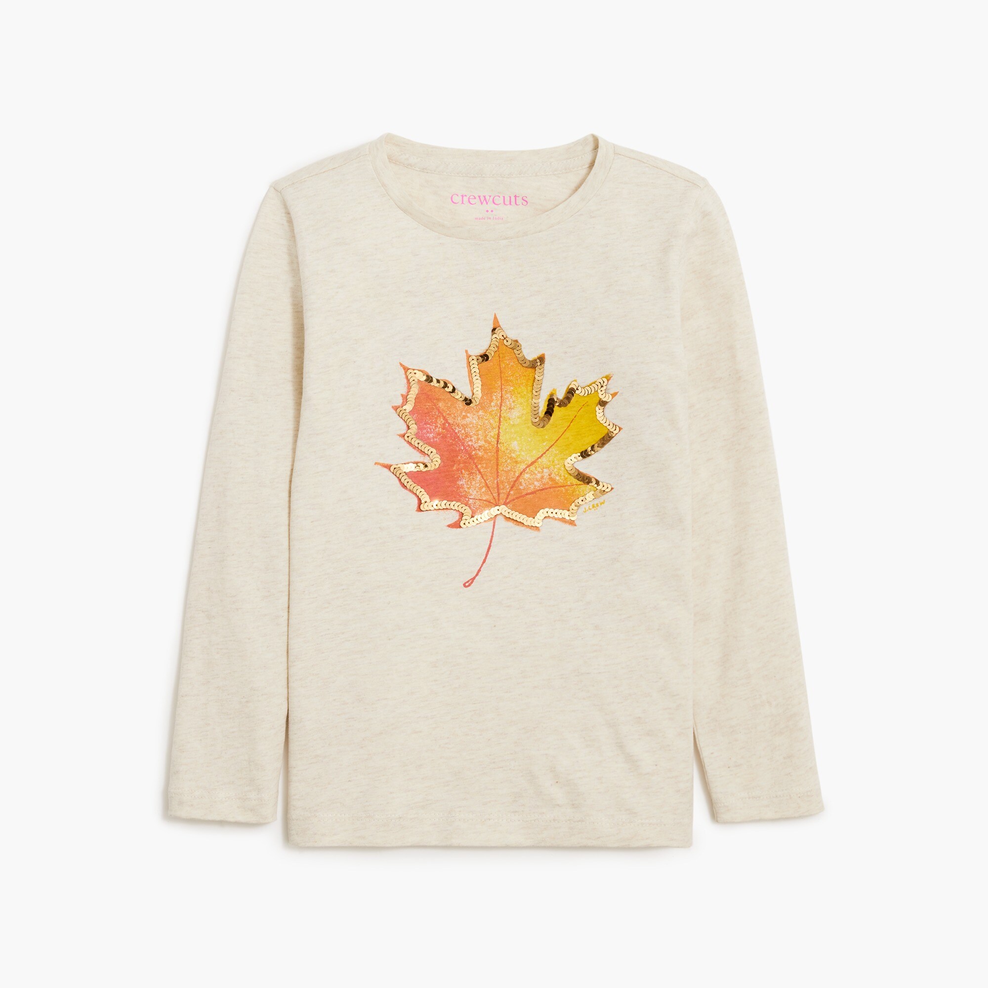 girls' long-sleeve autumn graphic tee for girls